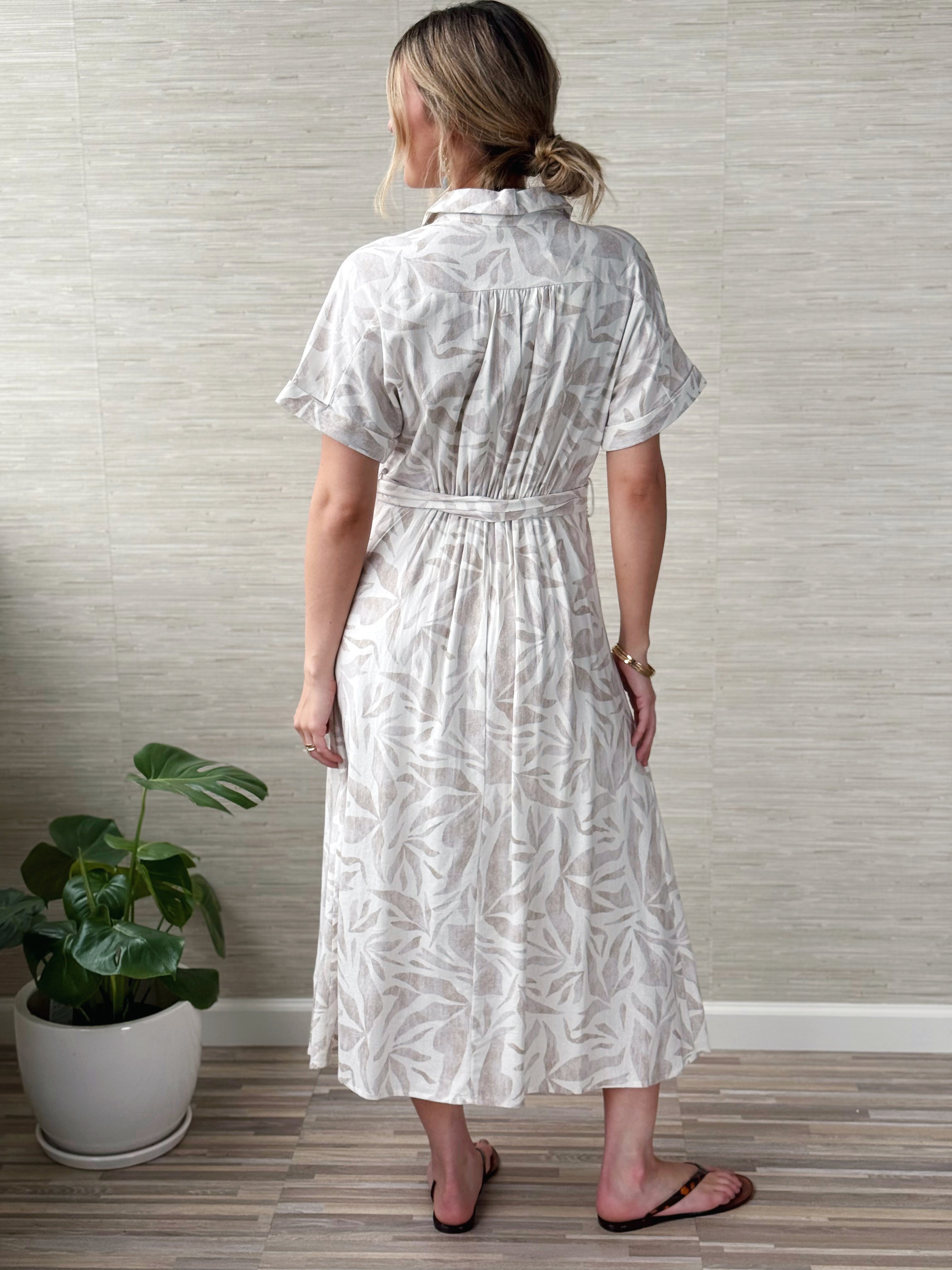 Mendoza Dress - SEASHORE - willows clothing MIDI DRESS