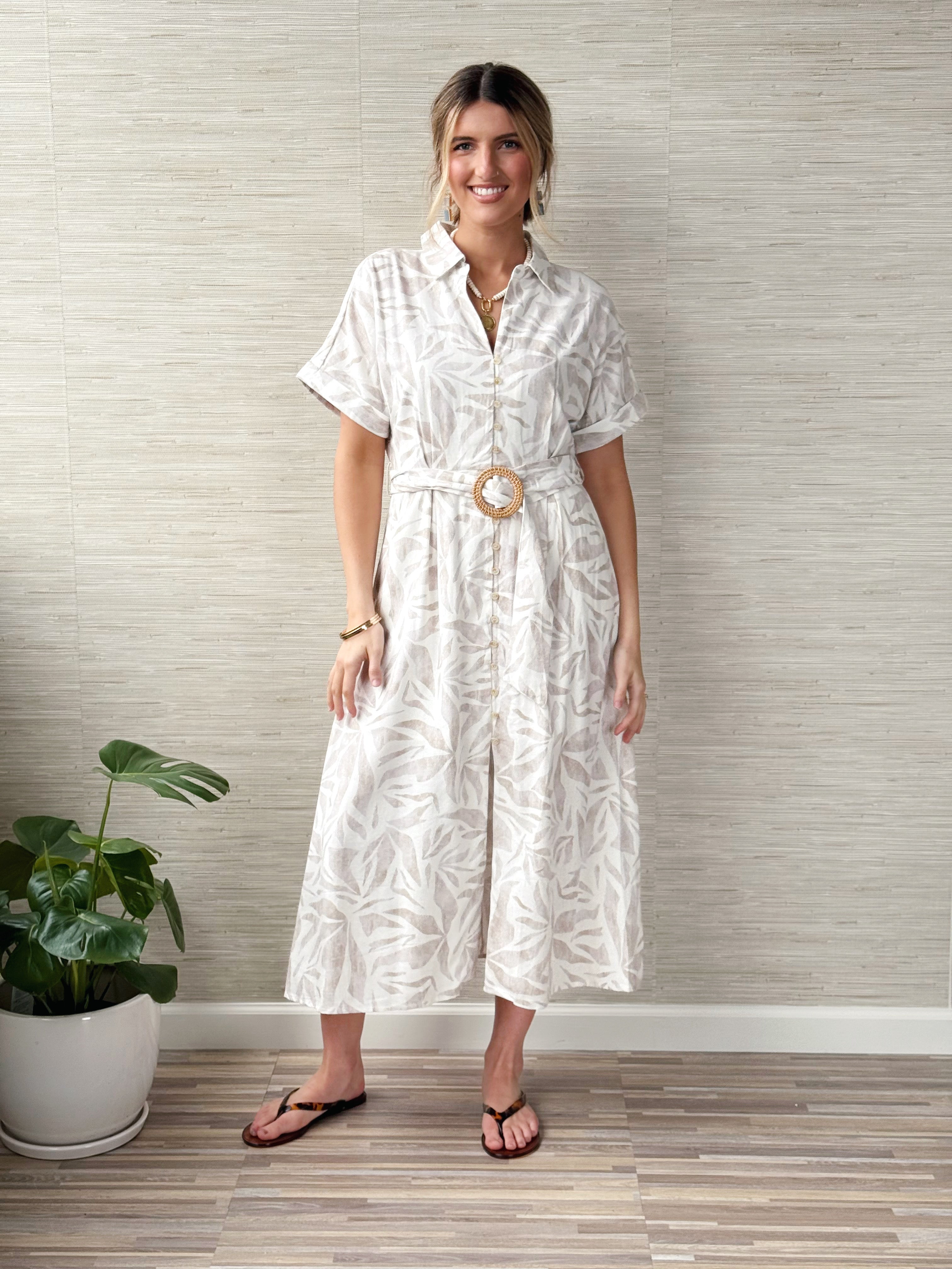 Mendoza Dress - SEASHORE - willows clothing MIDI DRESS