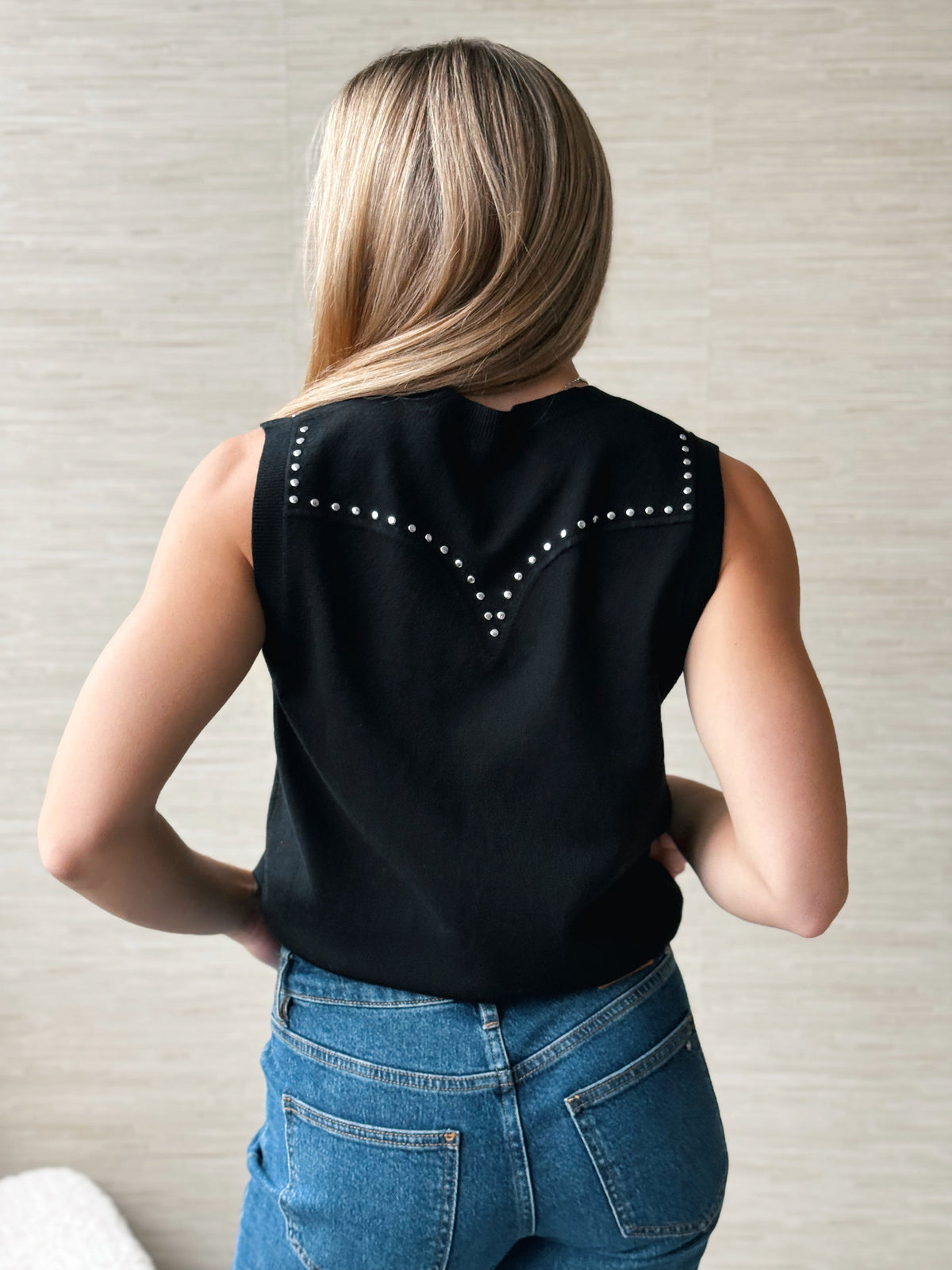 Midnight Rodeo Sweater - BLACK - willows clothing TANKS