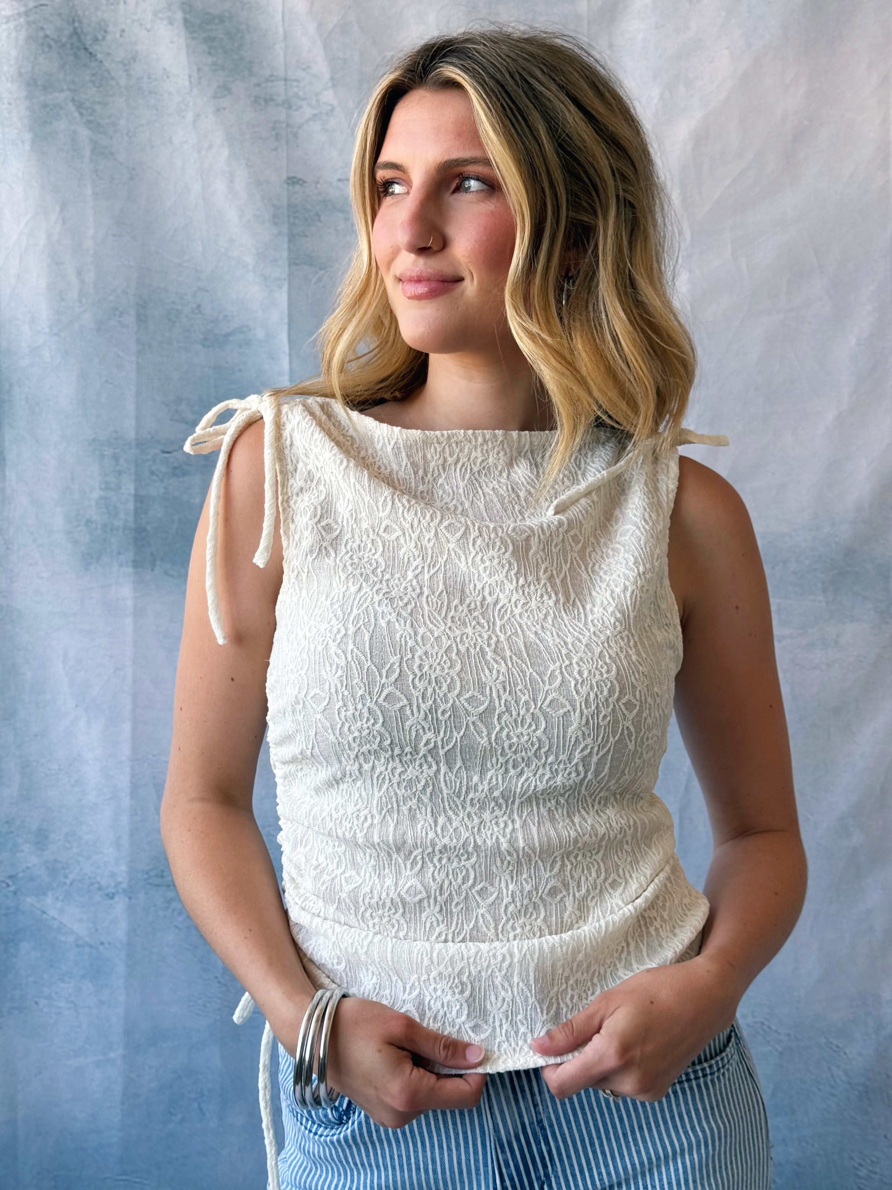Minka Tank - IVORY - willows clothing TANK