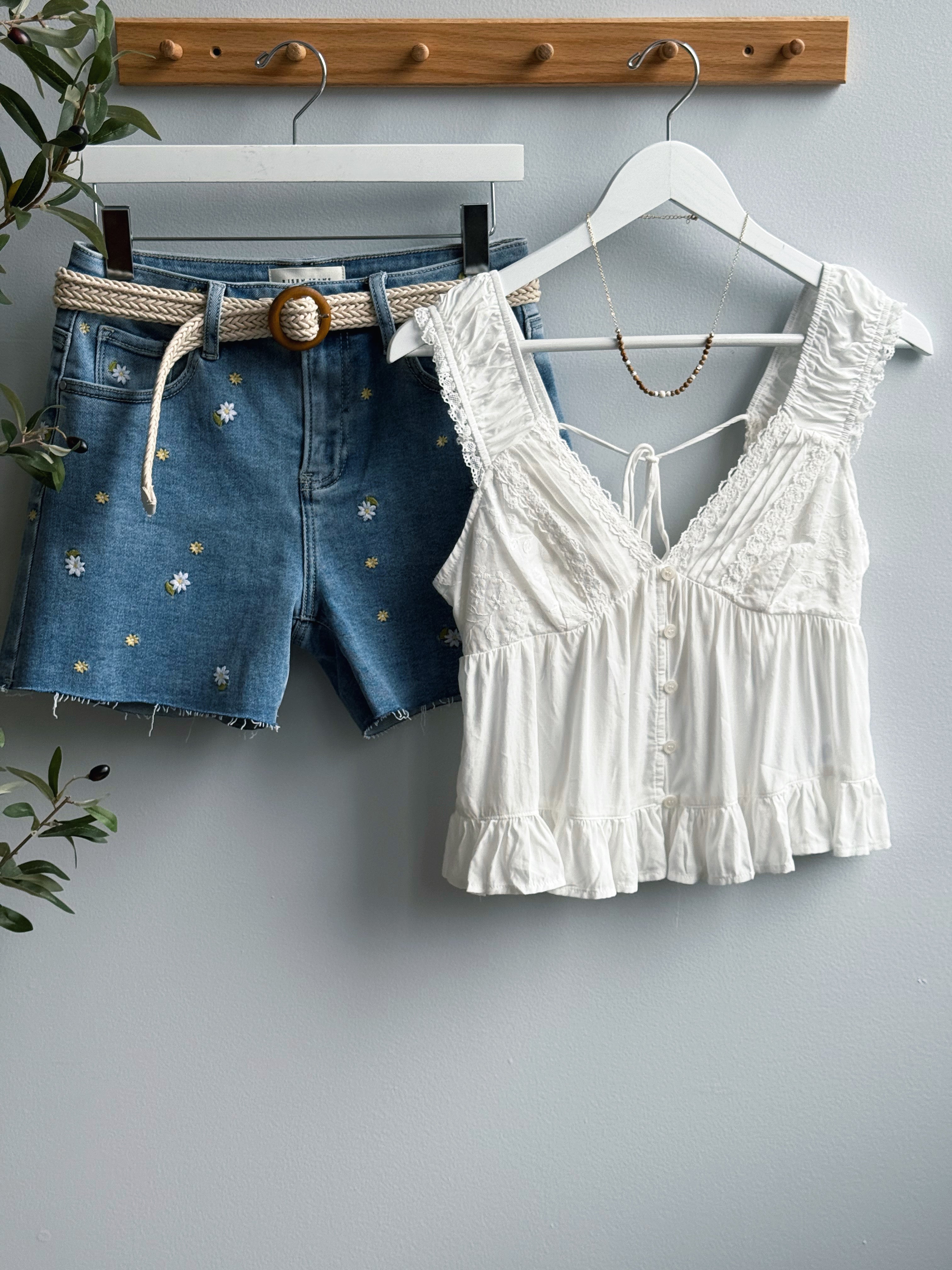 Mirabelle Tank - WHITE - willows clothing TANK