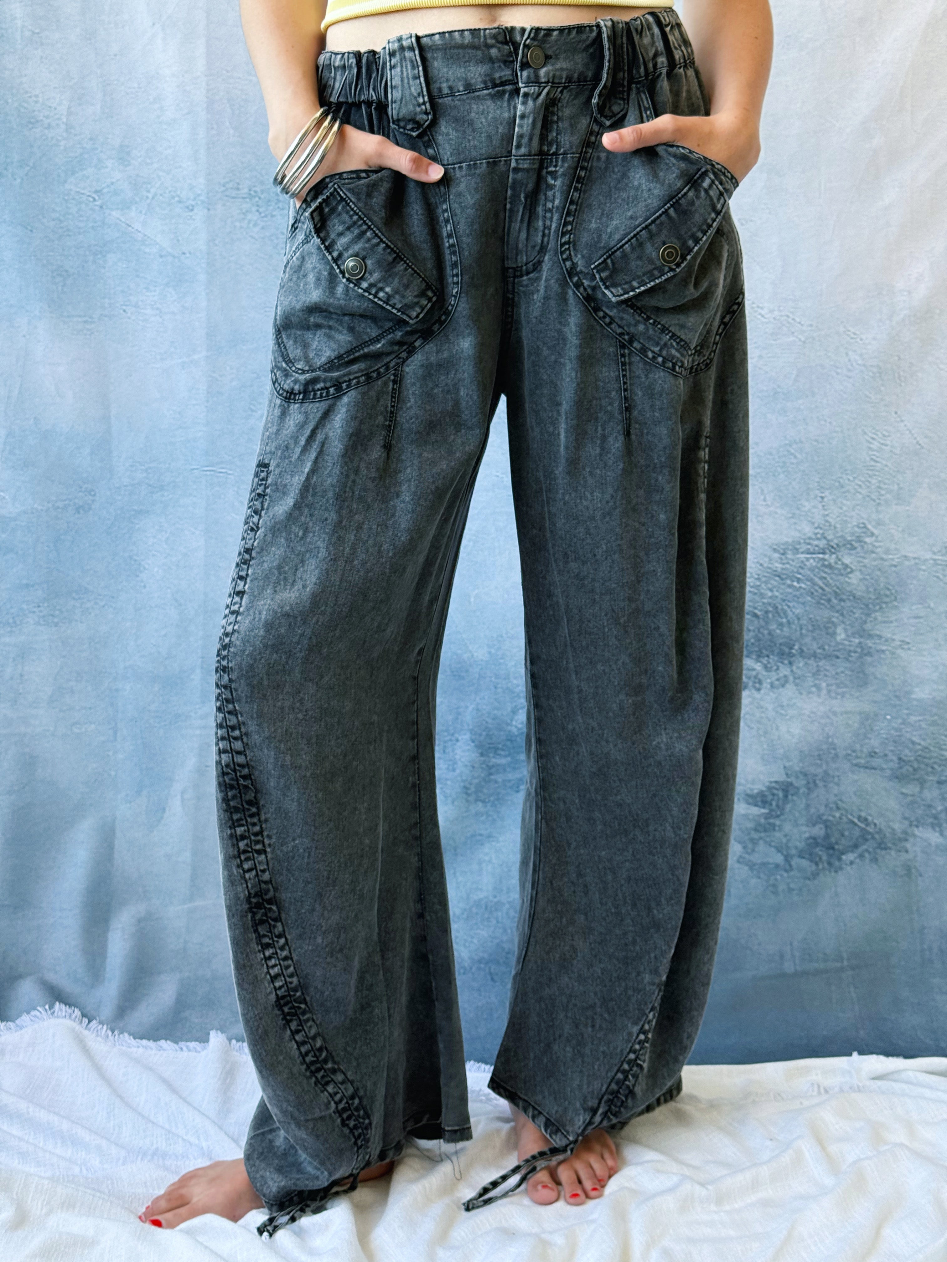 Miriam Pants - BLACK - willows clothing PANTS