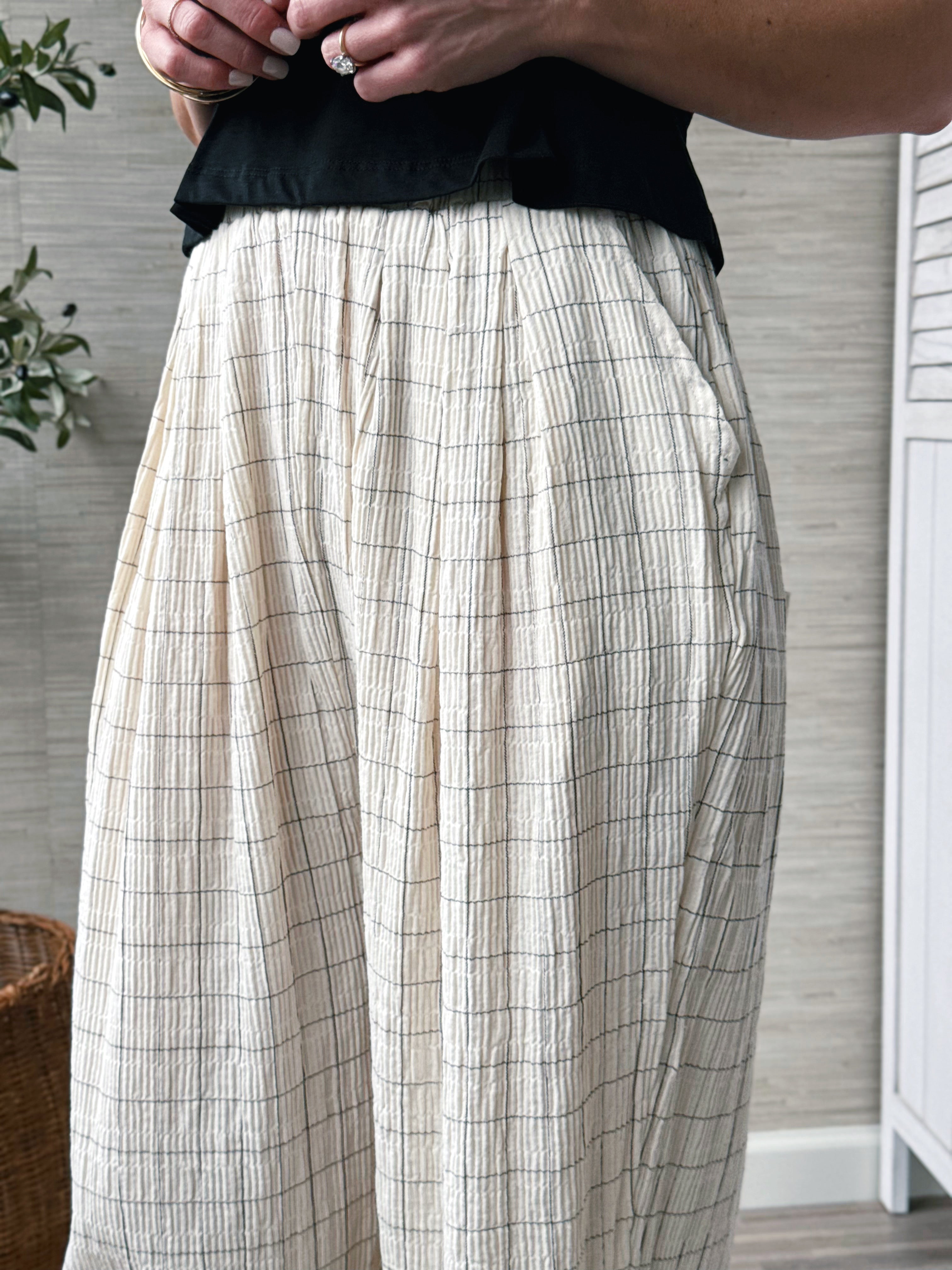 Mitchell Balloon Pants - CREAM - willows clothing PANTS