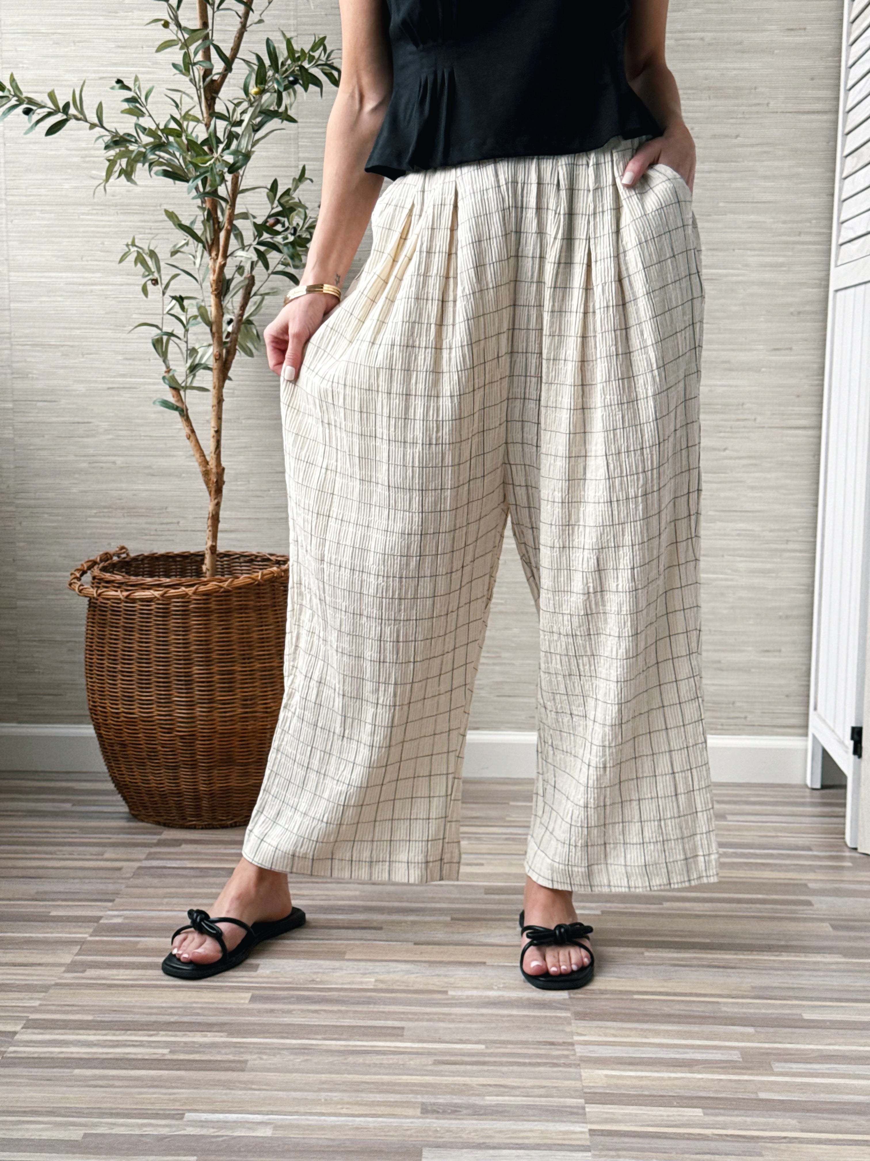 Mitchell Balloon Pants - CREAM - willows clothing PANTS