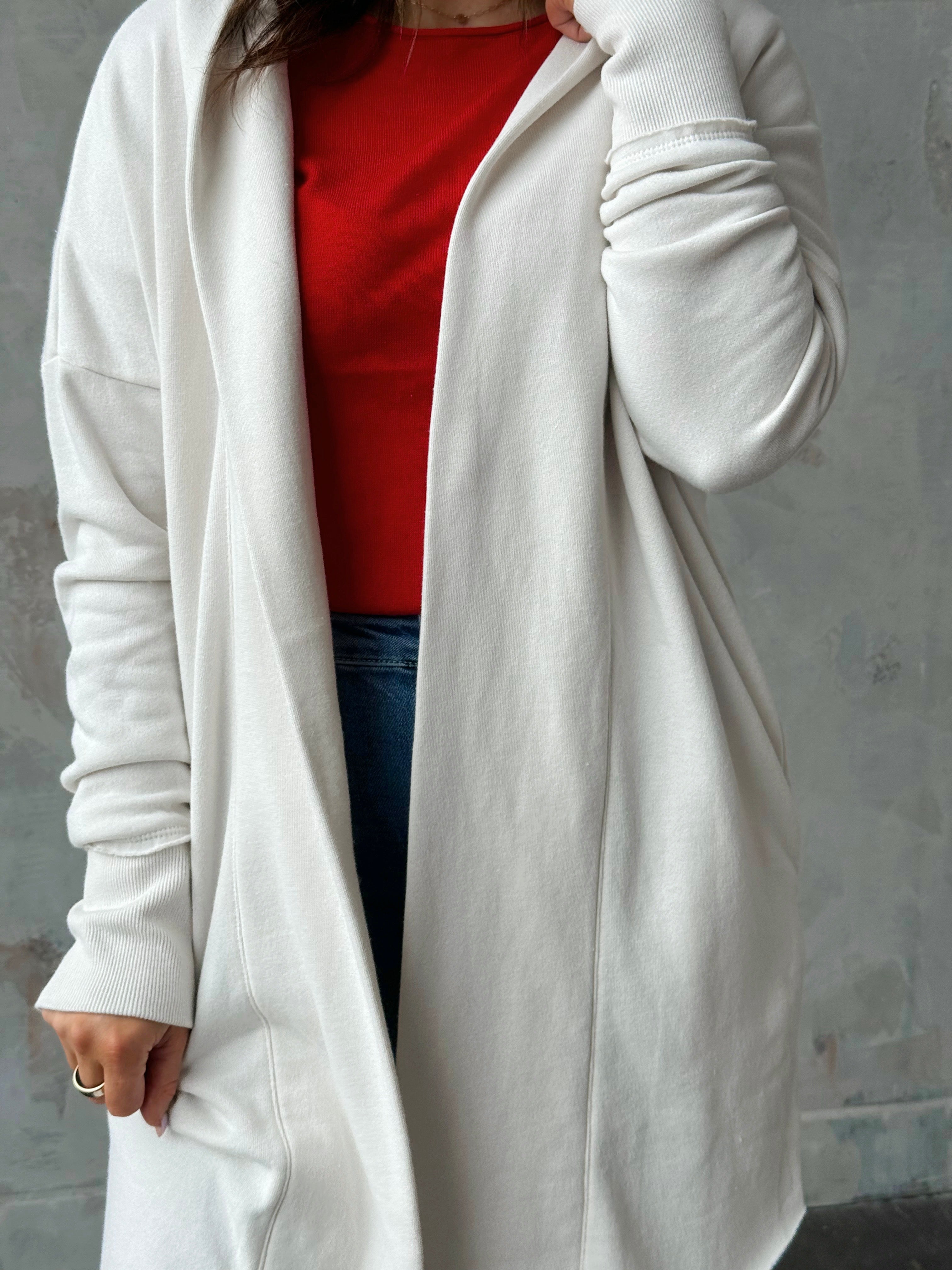 Moats Hooded Cardigan - NATURAL - willows clothing Cardigan