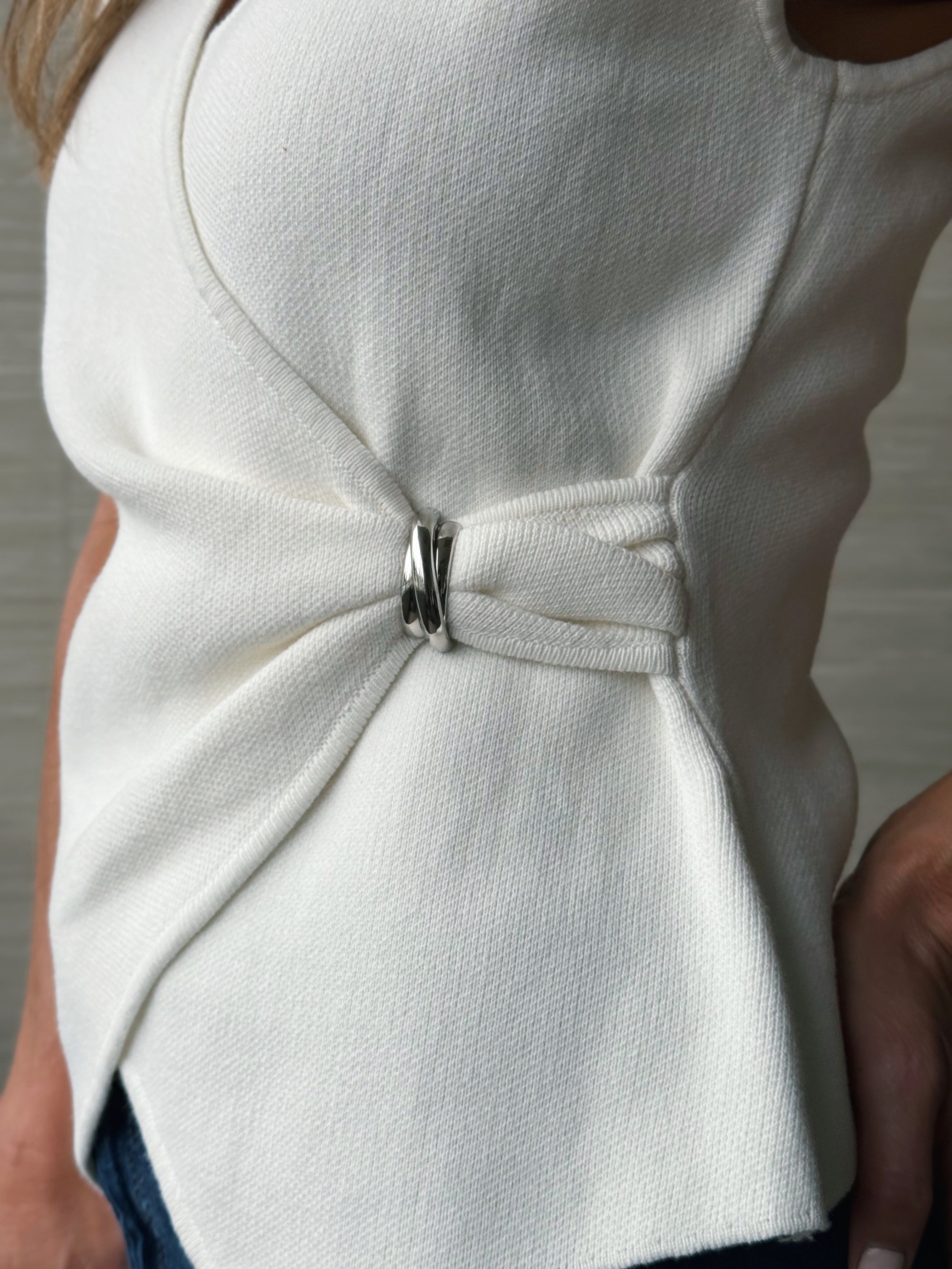 Mona Top - WHITE - willows clothing BLOUSE