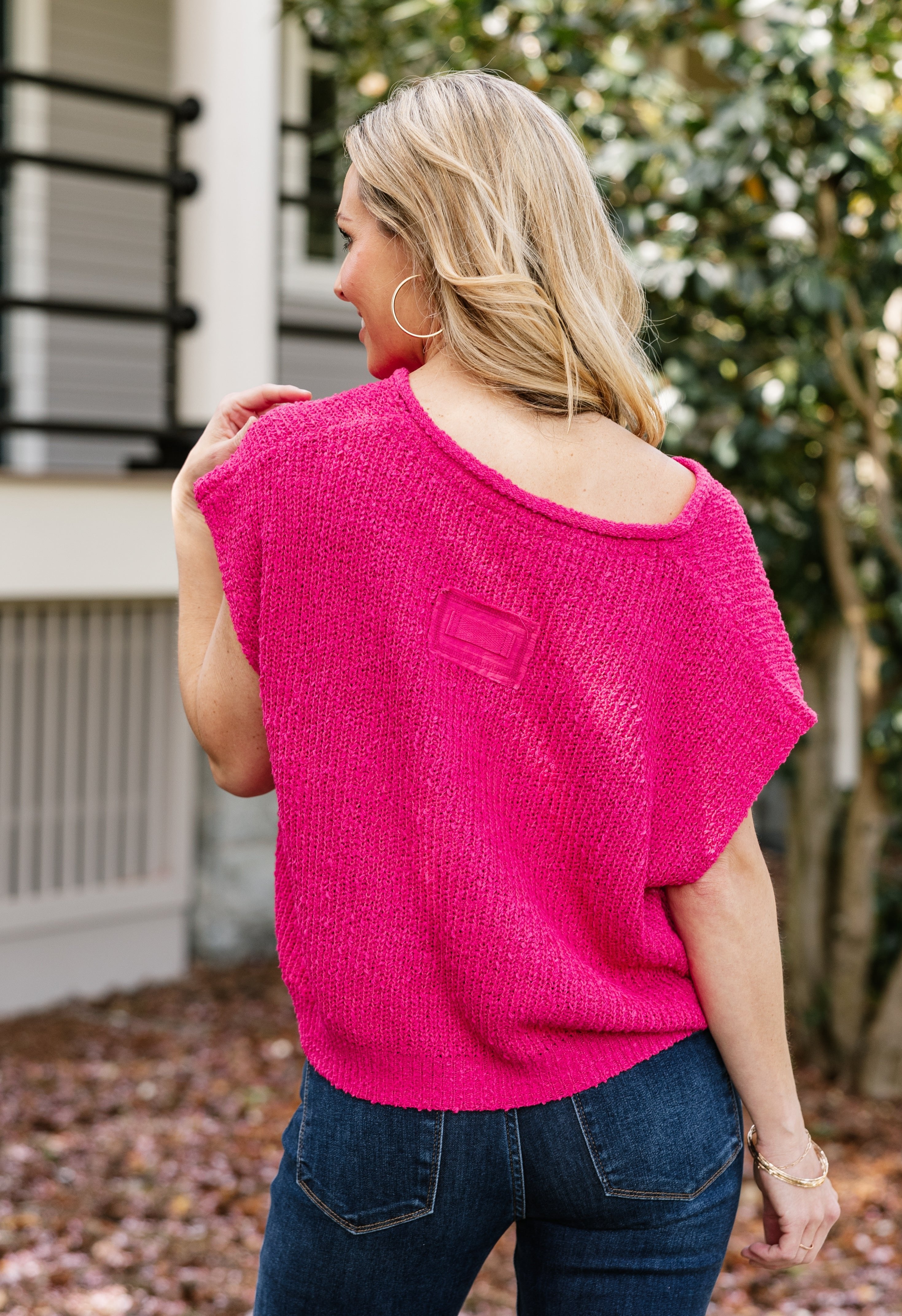 Monarch Sweater - FUCHSIA - willows clothing SWEATER