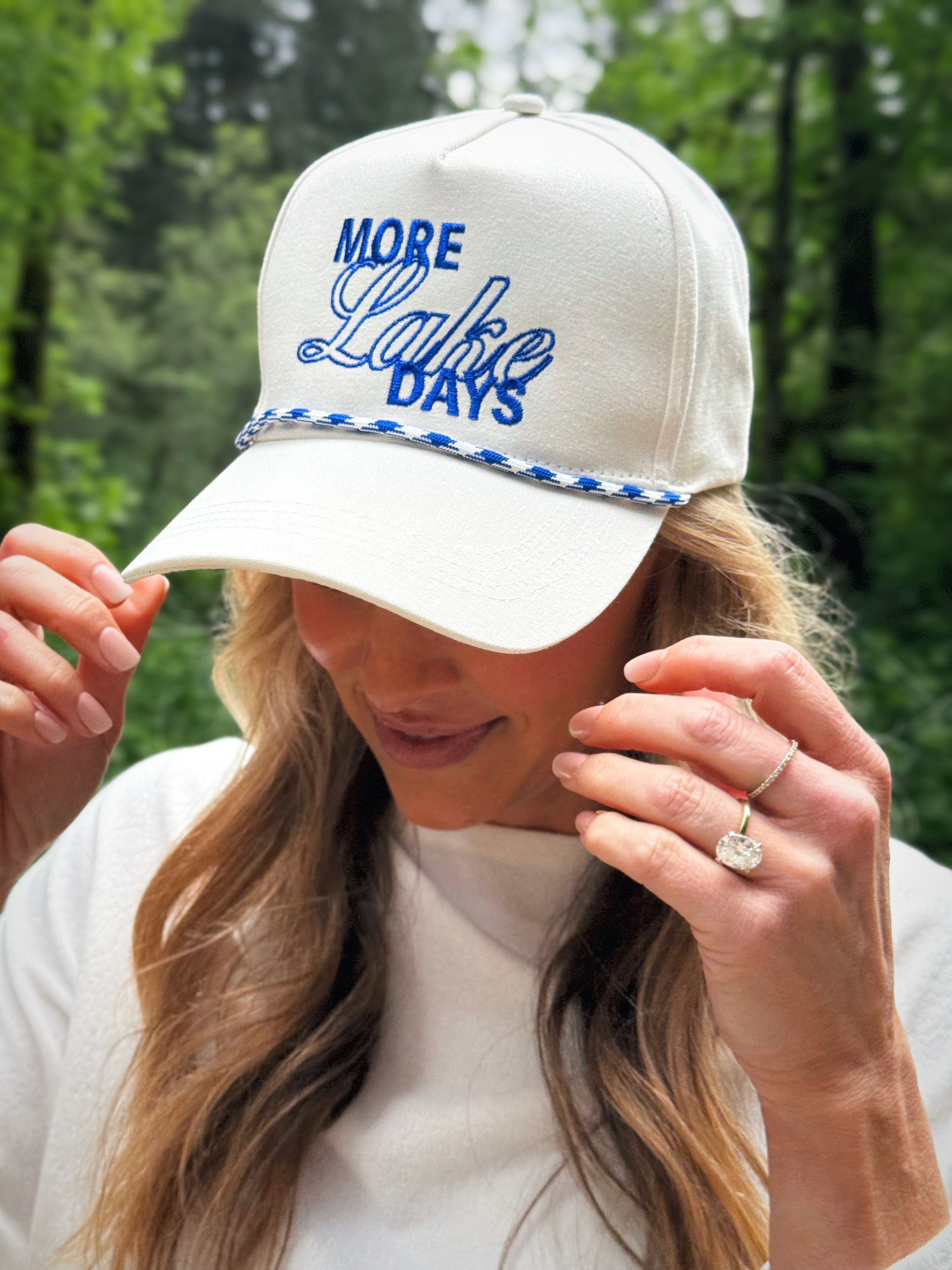 More Lake Days Hat - ROYAL BLUE - willows clothing HAT
