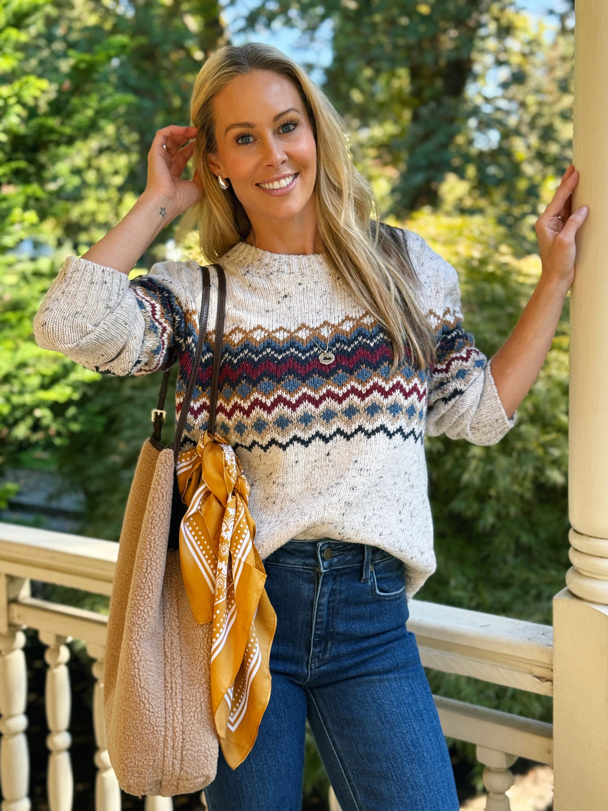Nantucket Sweater - DENIM - willows clothing SWEATER
