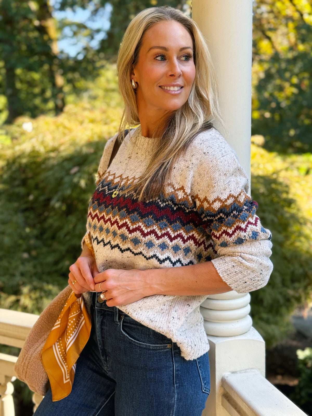 Nantucket Sweater - DENIM - willows clothing SWEATER