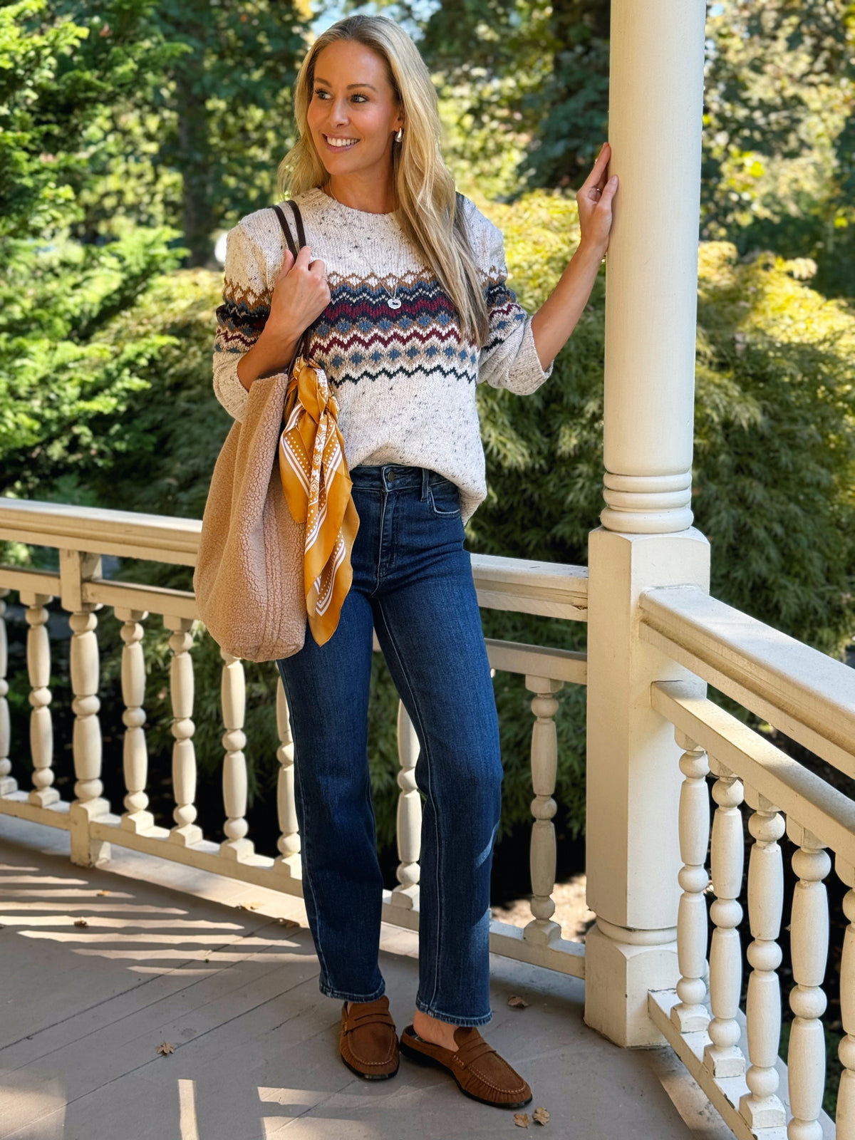 Nantucket Sweater - DENIM - willows clothing SWEATER