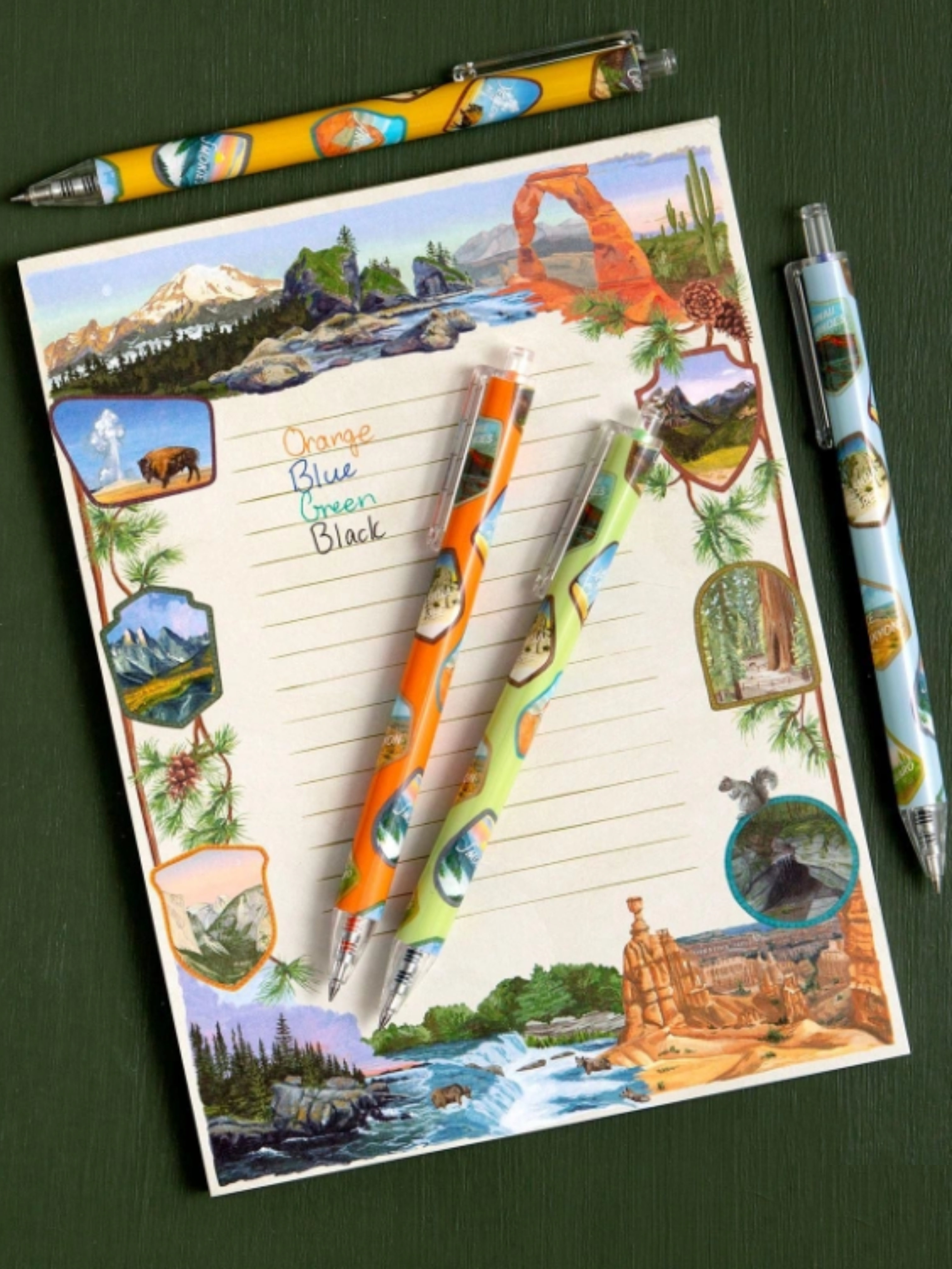 National Parks Badges Pen Set - willows clothing Gifts