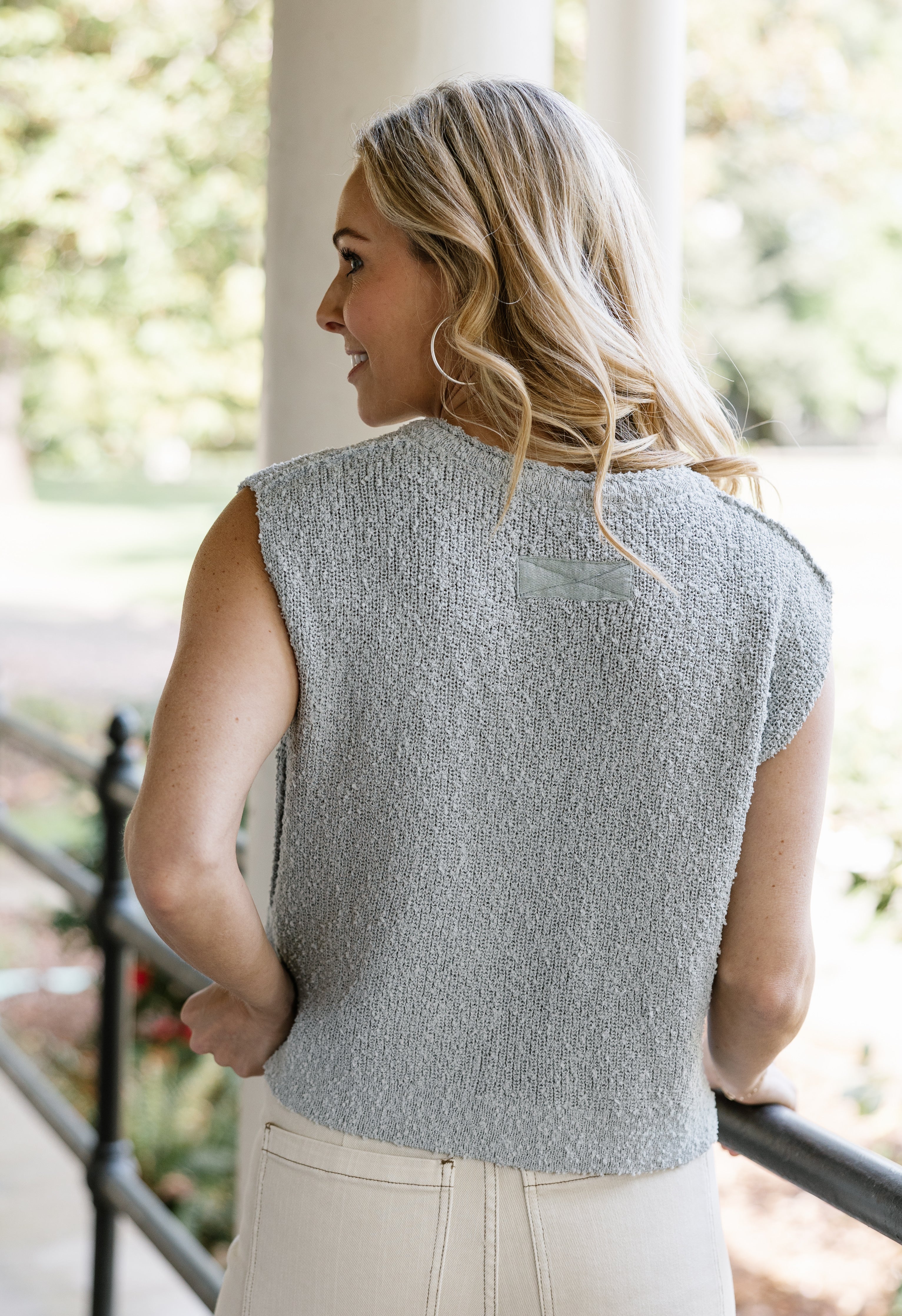 Newport Sweater - CLOUD - willows clothing SWEATER