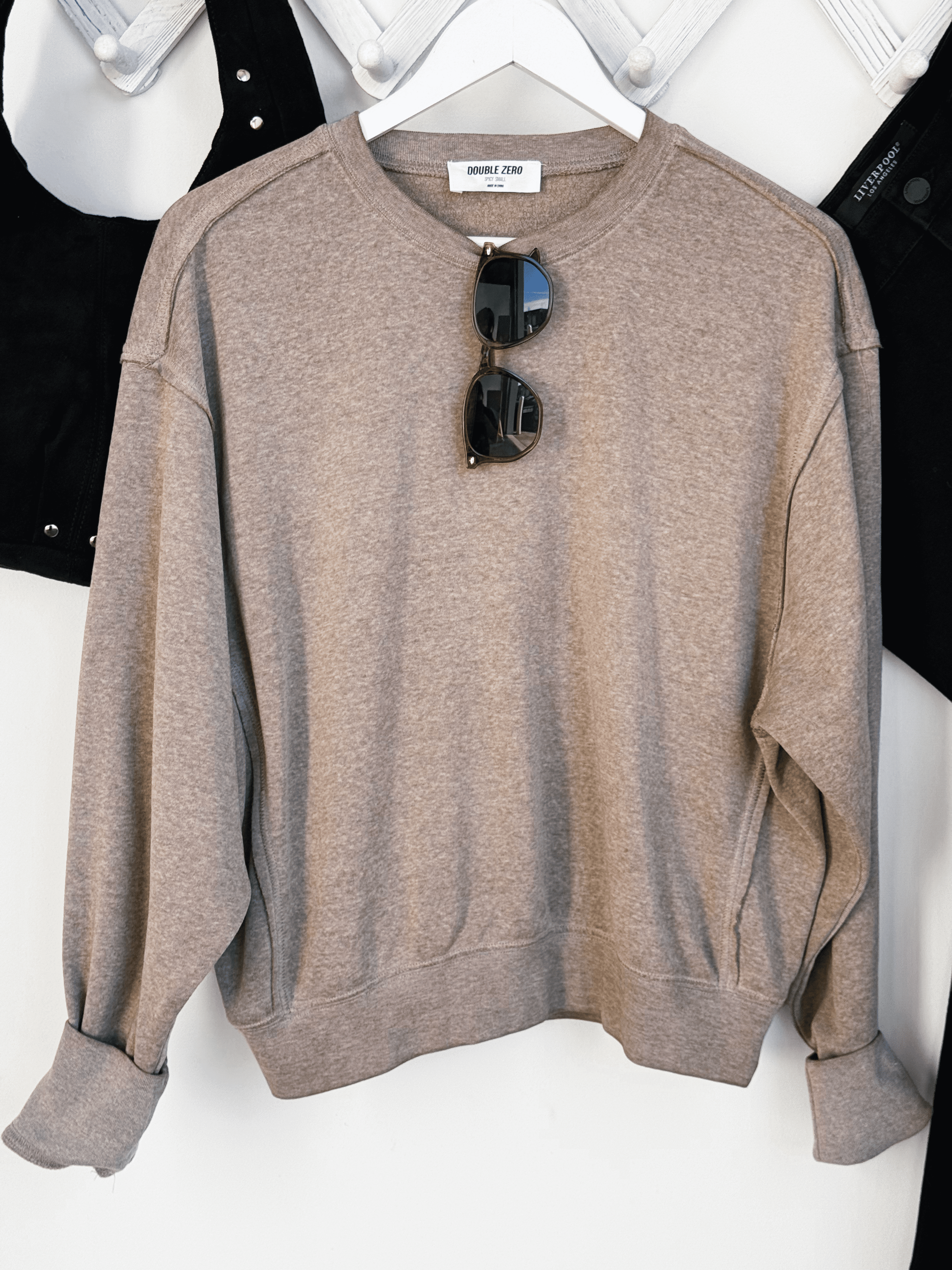 Nicole Sweatshirt - MOCHA - willows clothing SWEATSHIRT