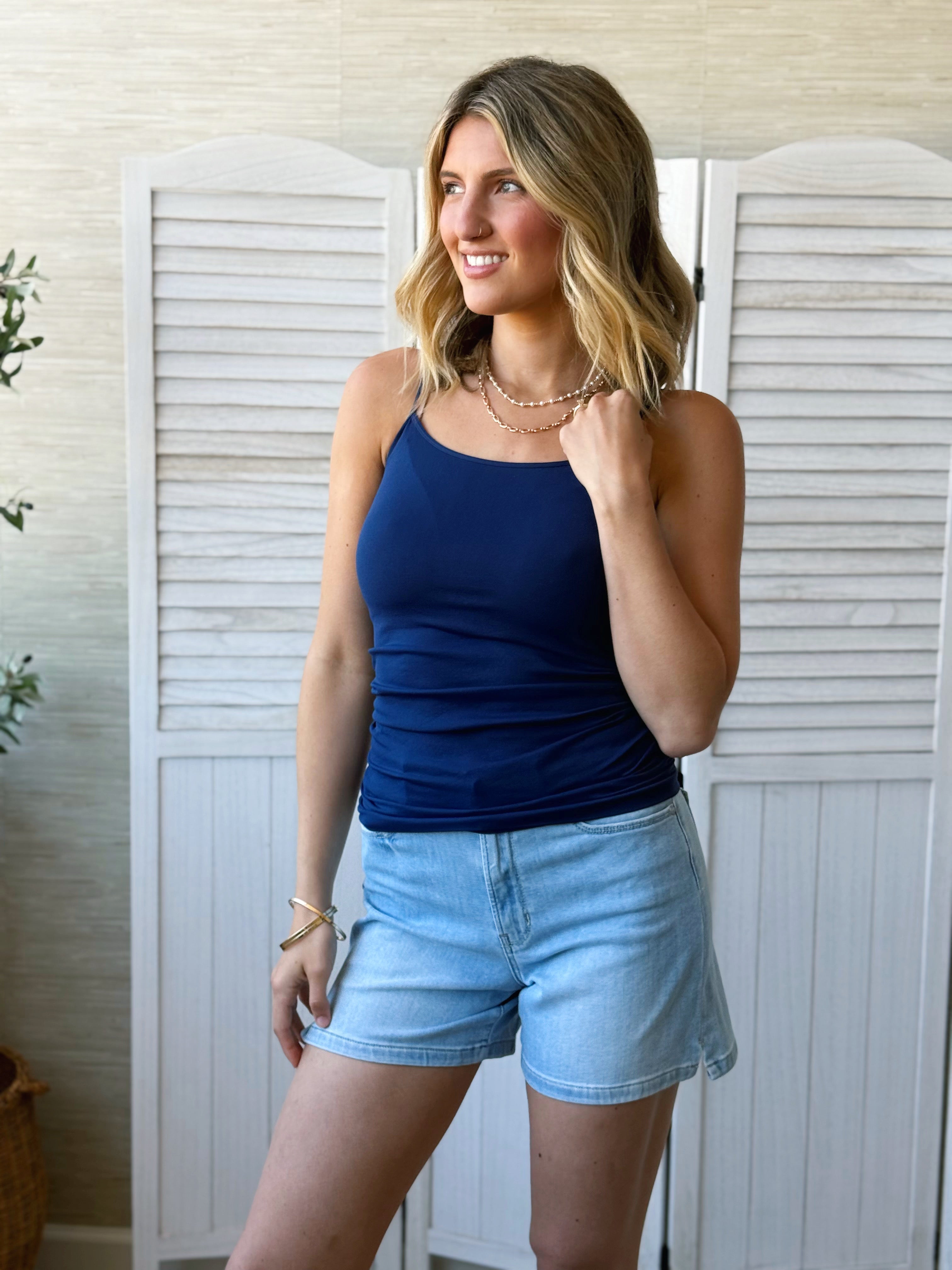 NIKIBIKI Tank Top - NAVY - willows clothing Tanks