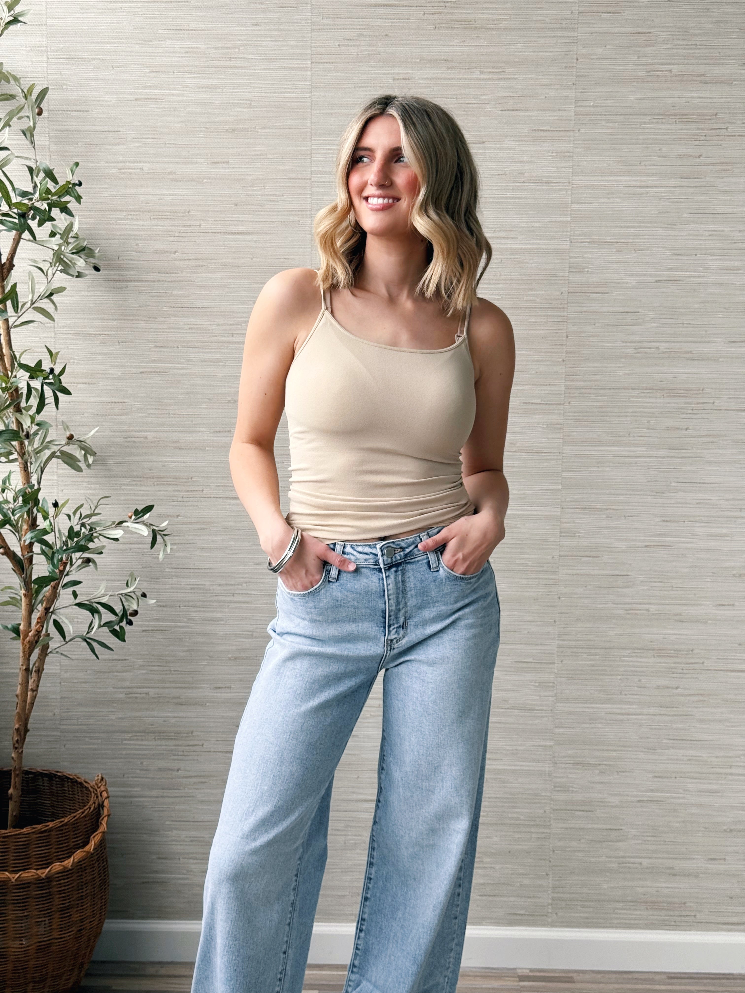 NIKIBIKI Tank Top - STONE - willows clothing Tanks