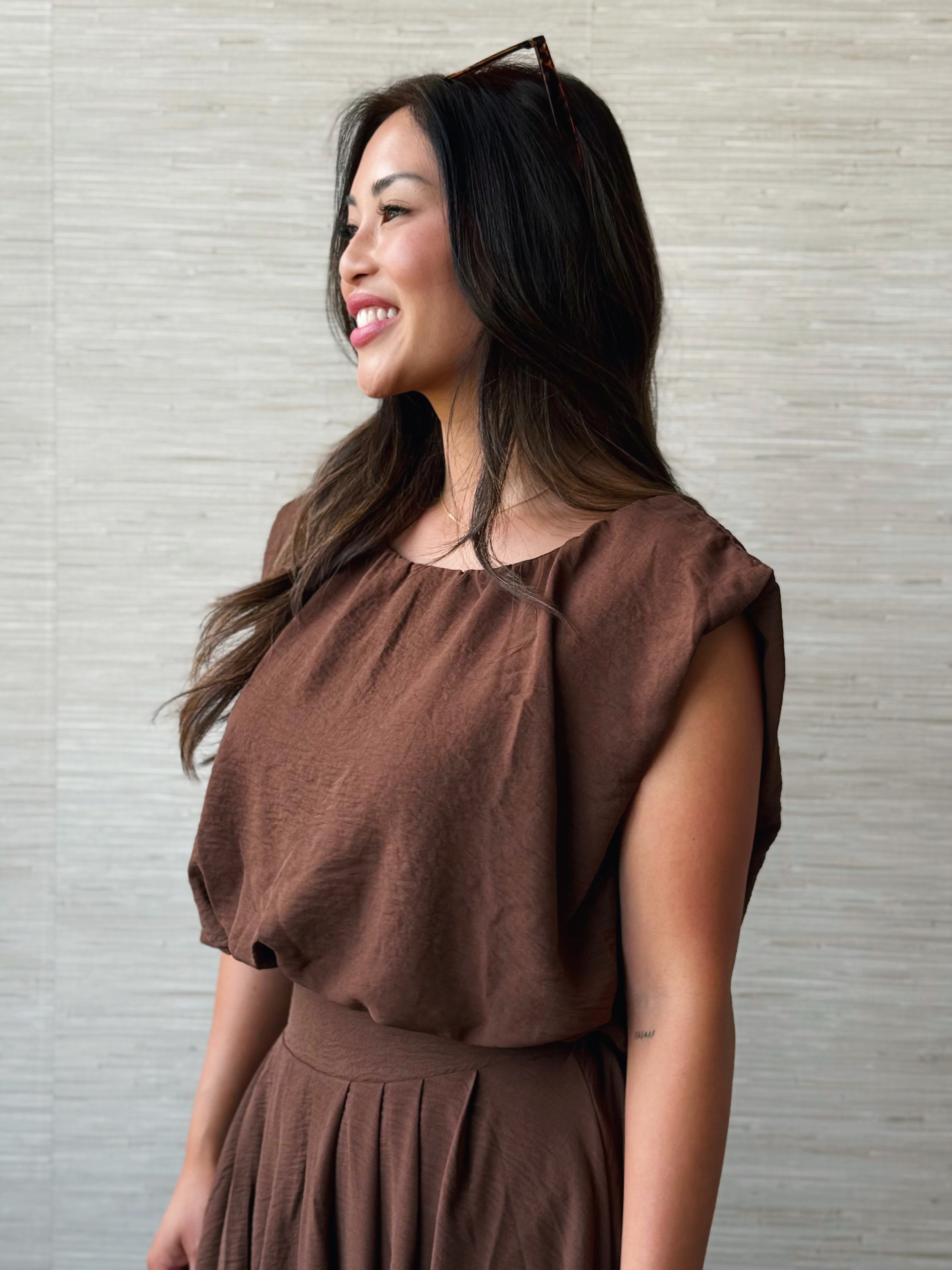 Niko Top - BROWN - willows clothing TANK