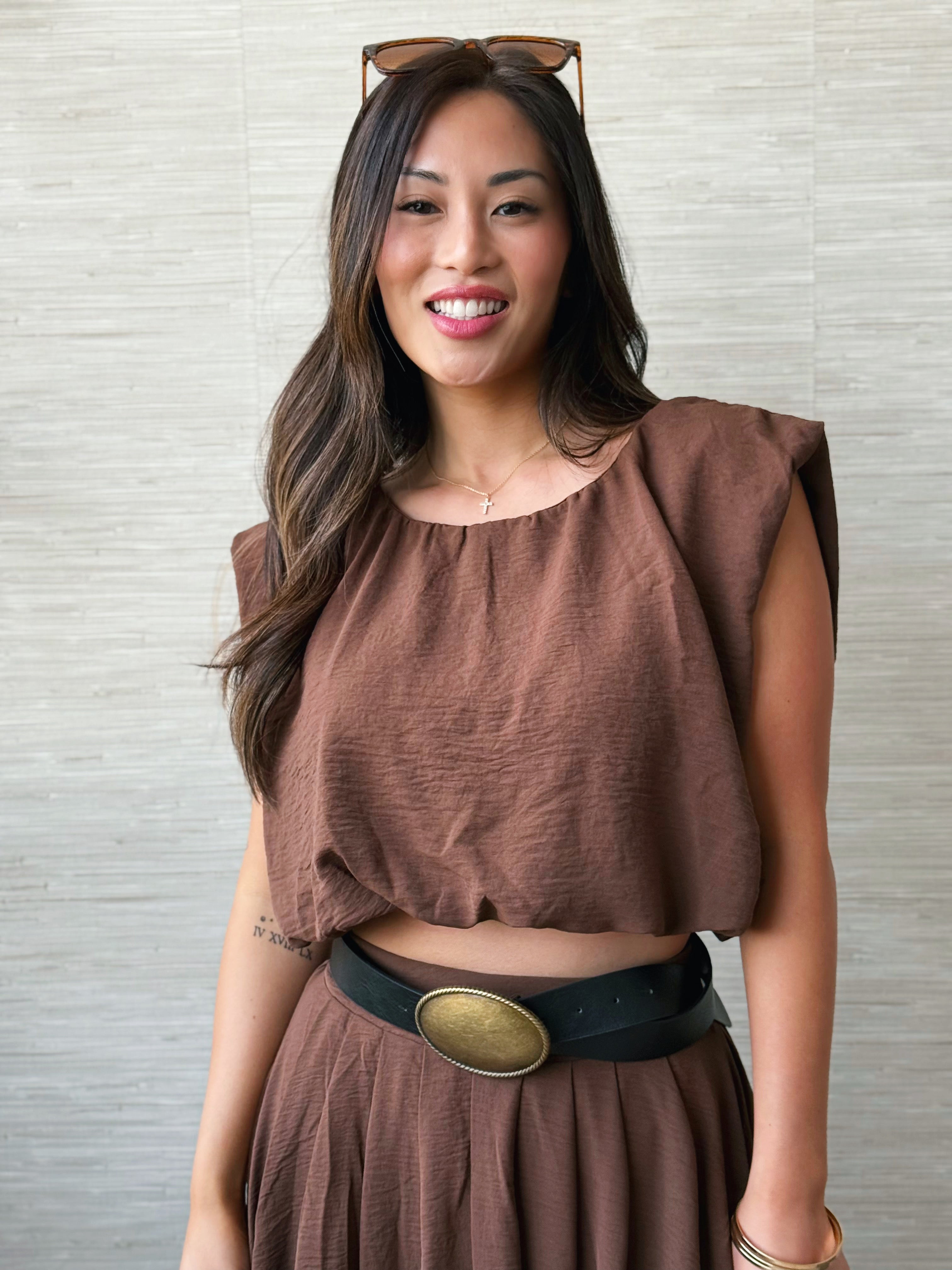 Niko Top - BROWN - willows clothing TANK