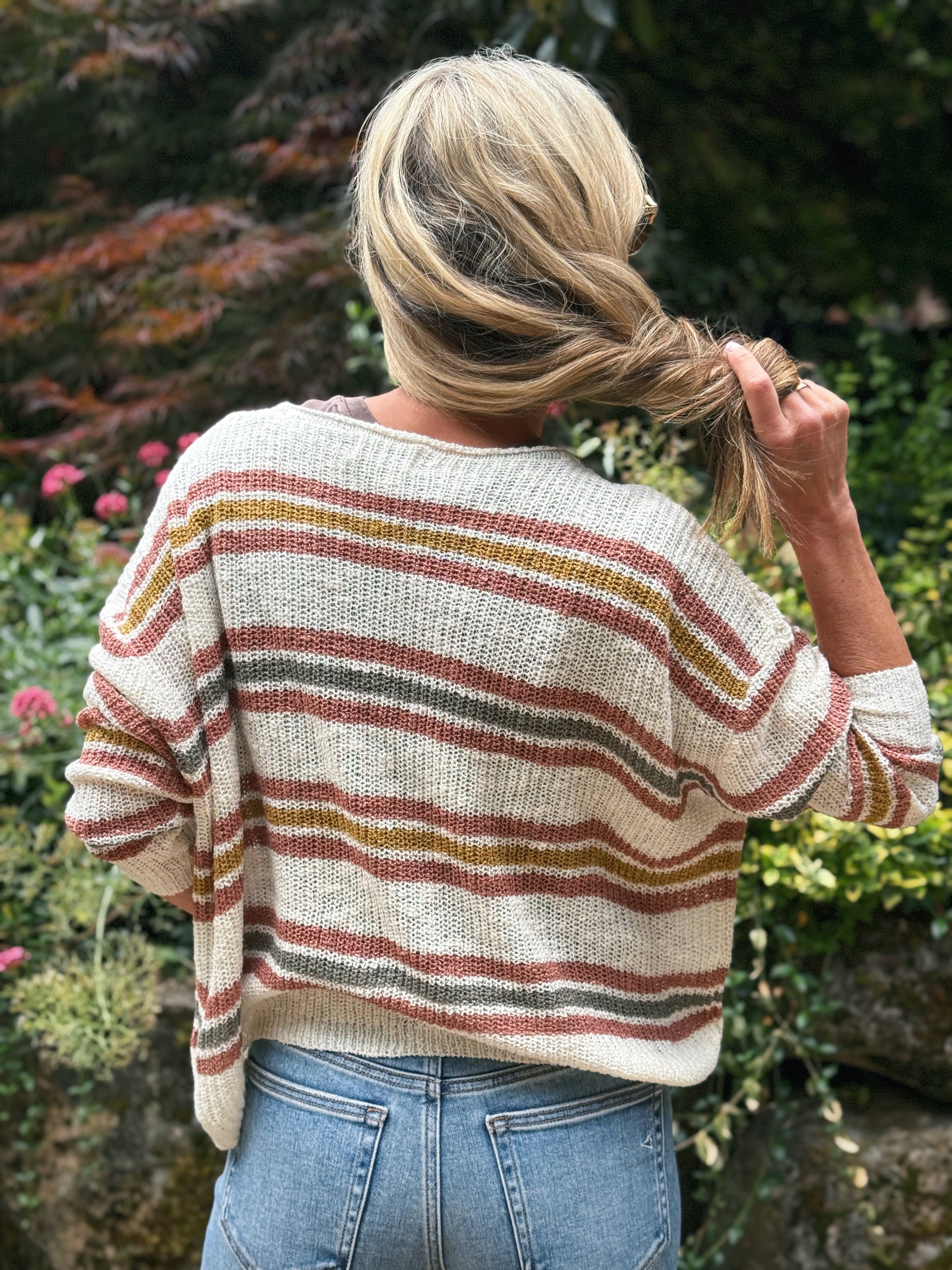 Nina Sweater - BRICK - willows clothing SWEATER