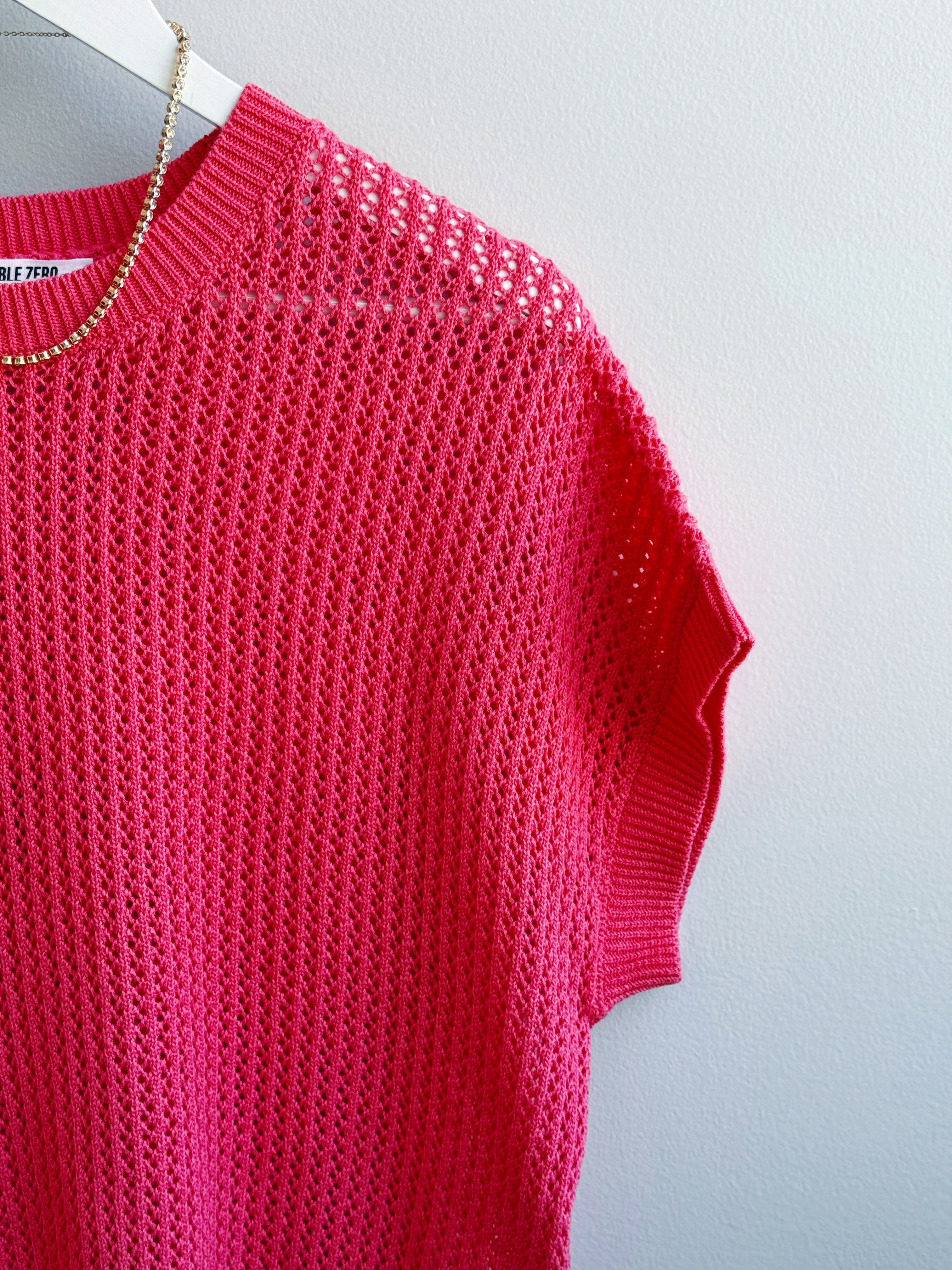 Oasis Sweater - TAFFY PINK - willows clothing SWEATER