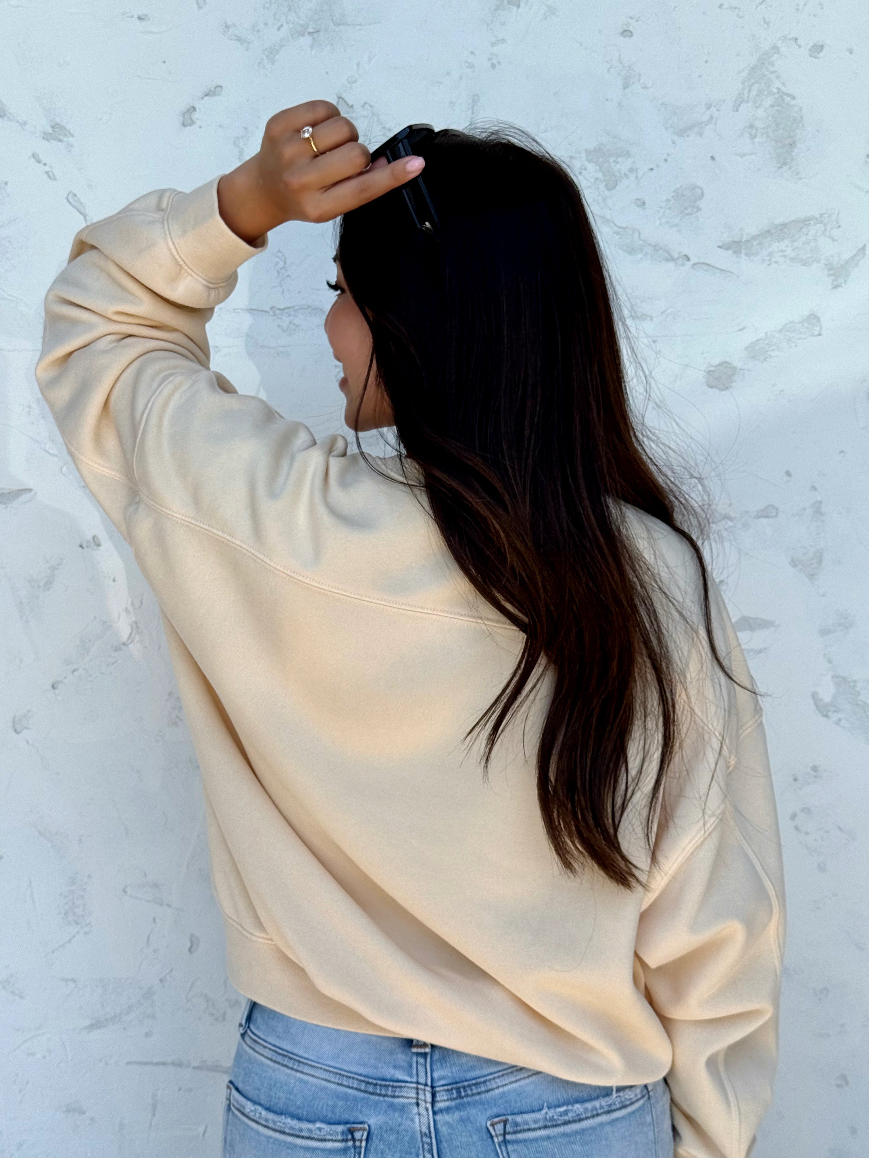 Off Duty Sweatshirt - ALPACA - willows clothing SWEATSHIRT