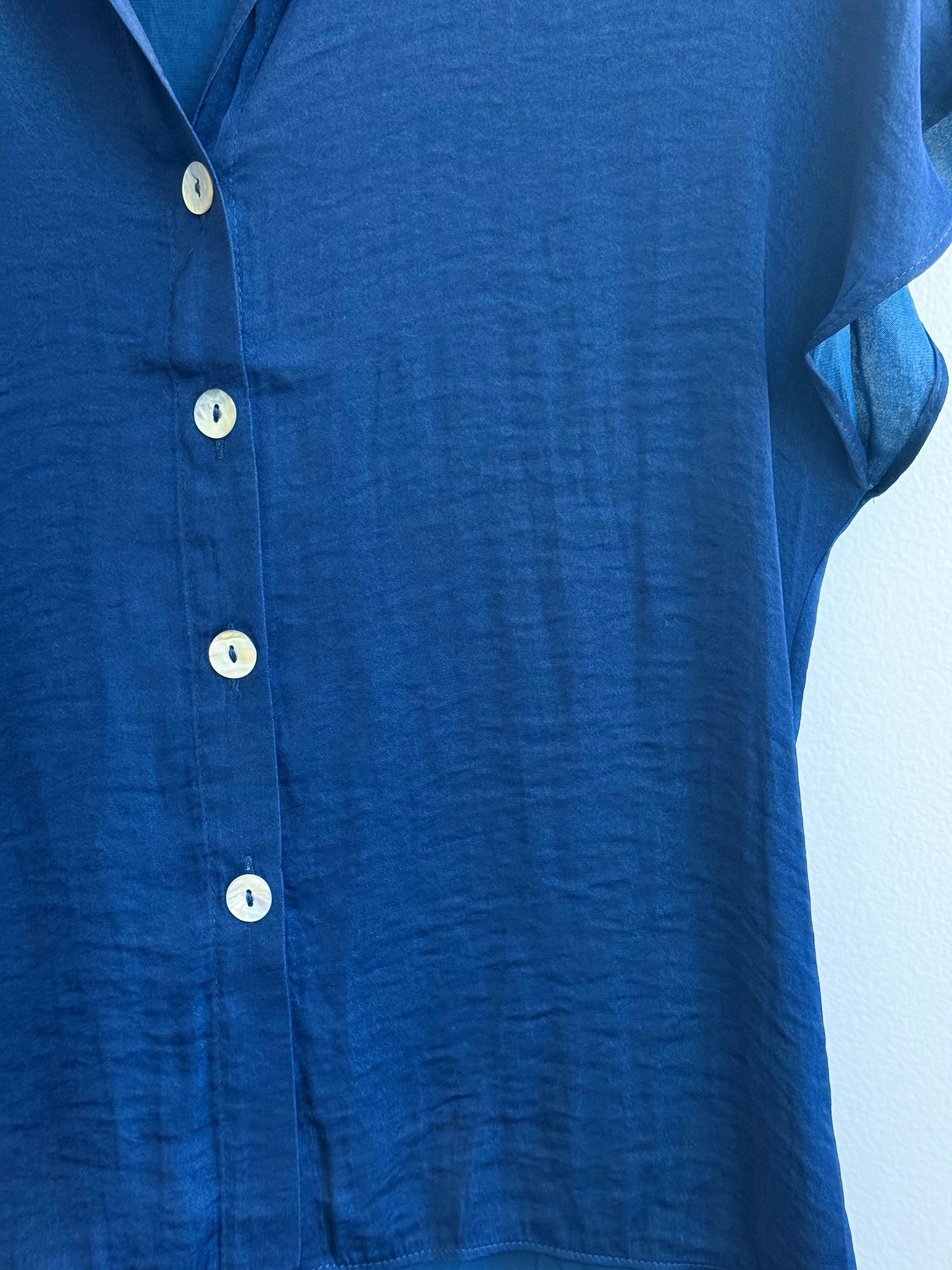 Oliver Blouse - NAVY - willows clothing BLOUSE