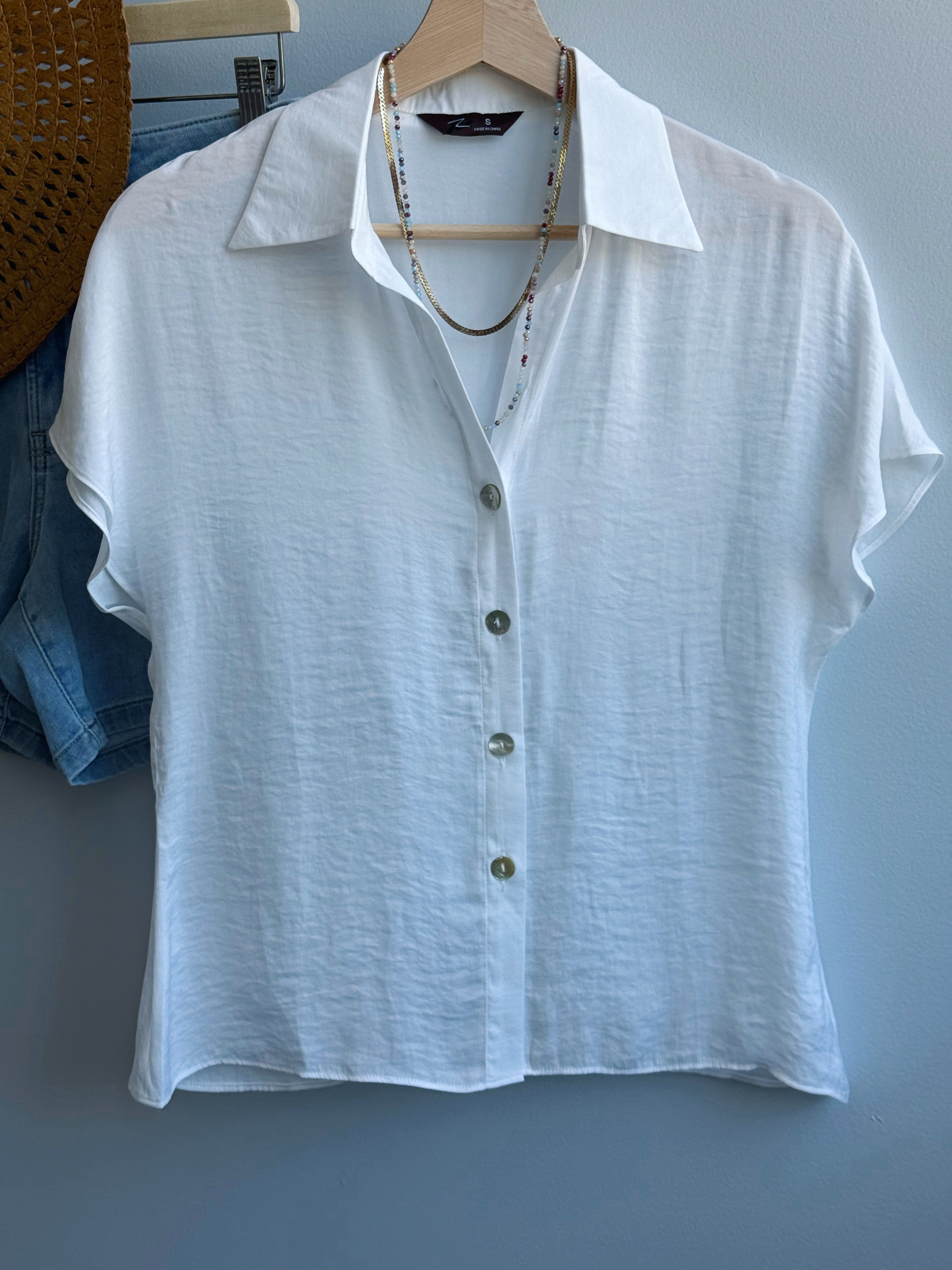 Oliver Blouse - OFF WHITE - willows clothing BLOUSE