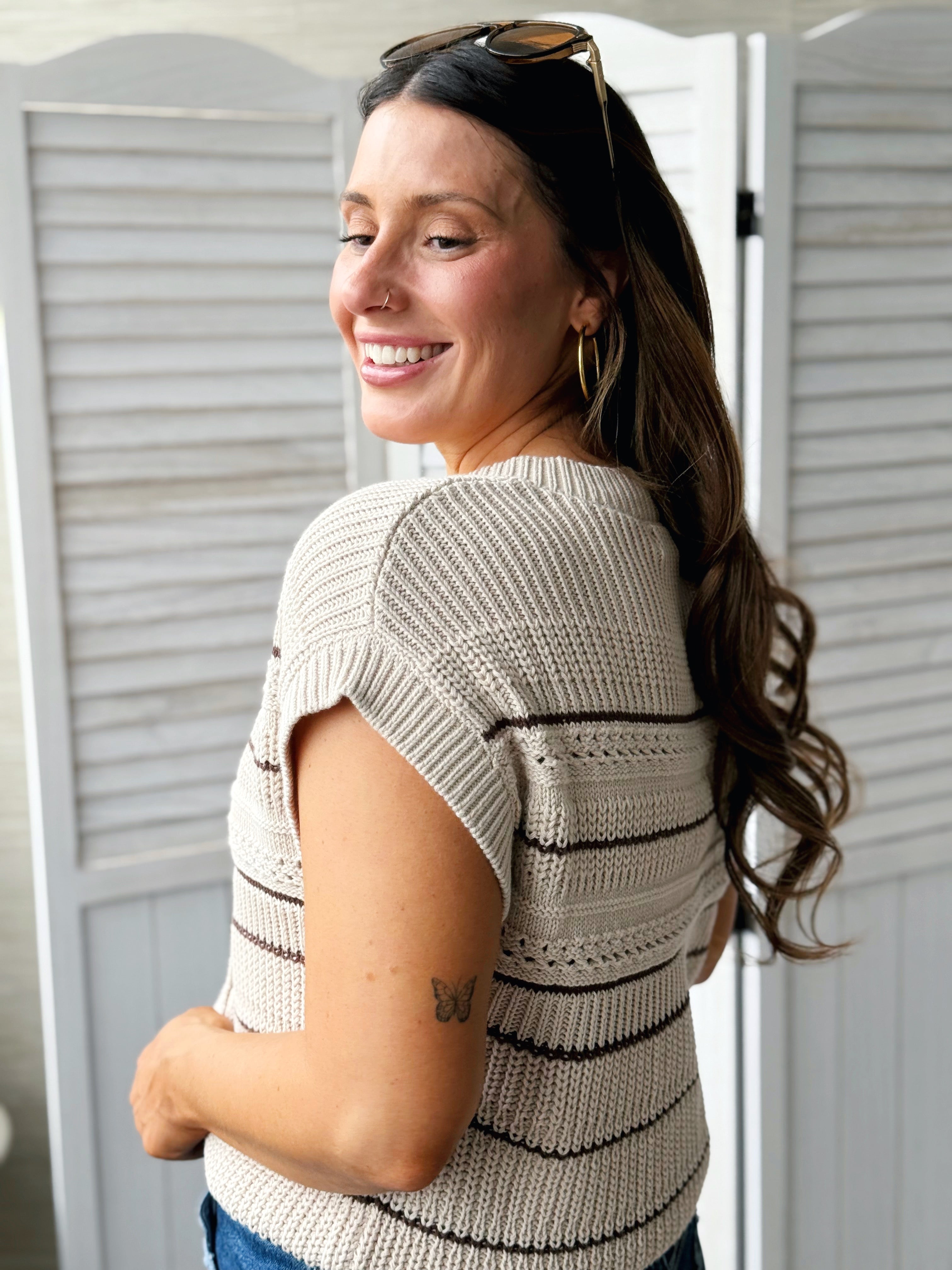 On Your Mind Cardigan - KHAKI - willows clothing SWEATER