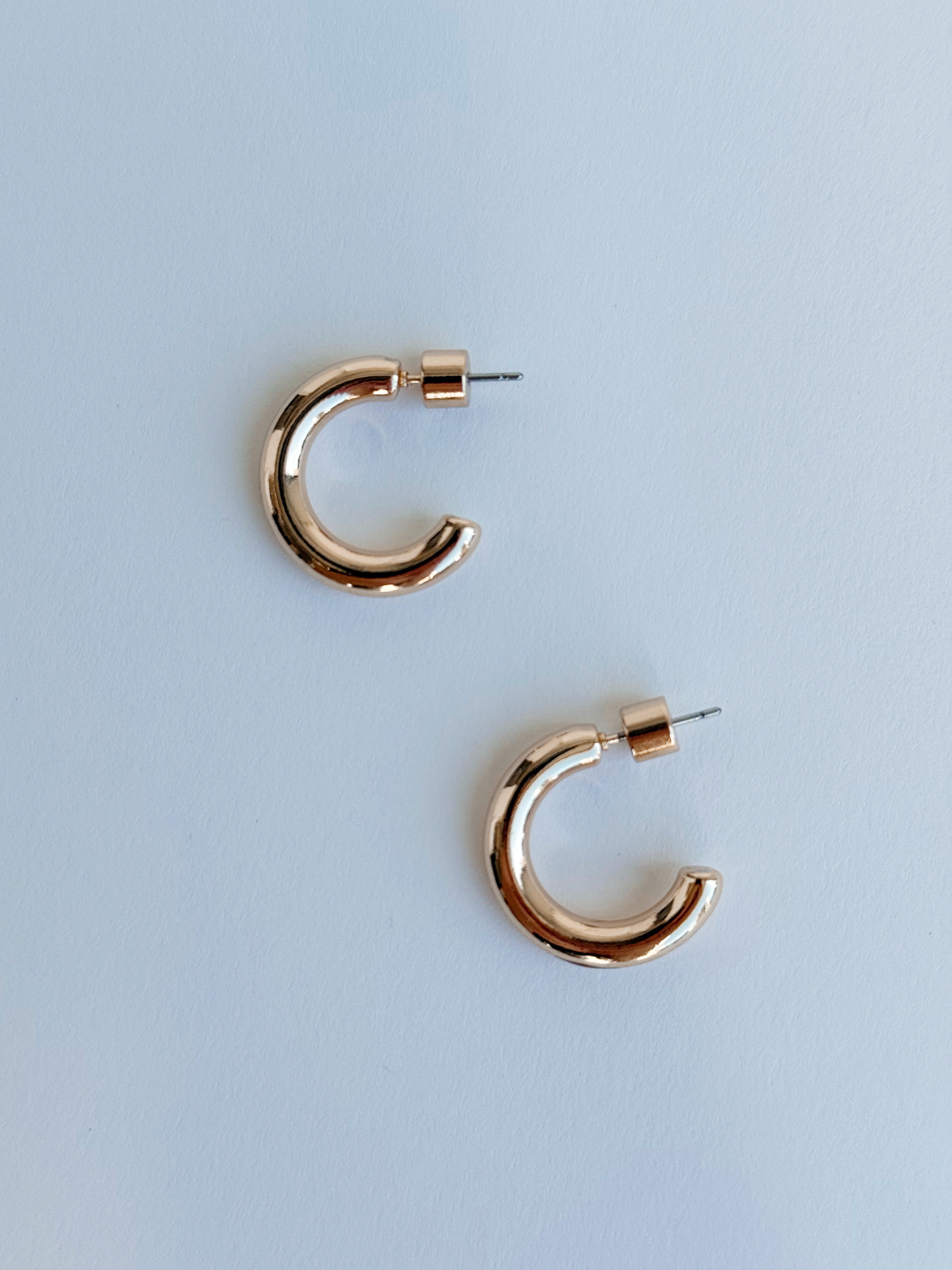 Palermo Hoops - GOLD - willows clothing EARRINGS