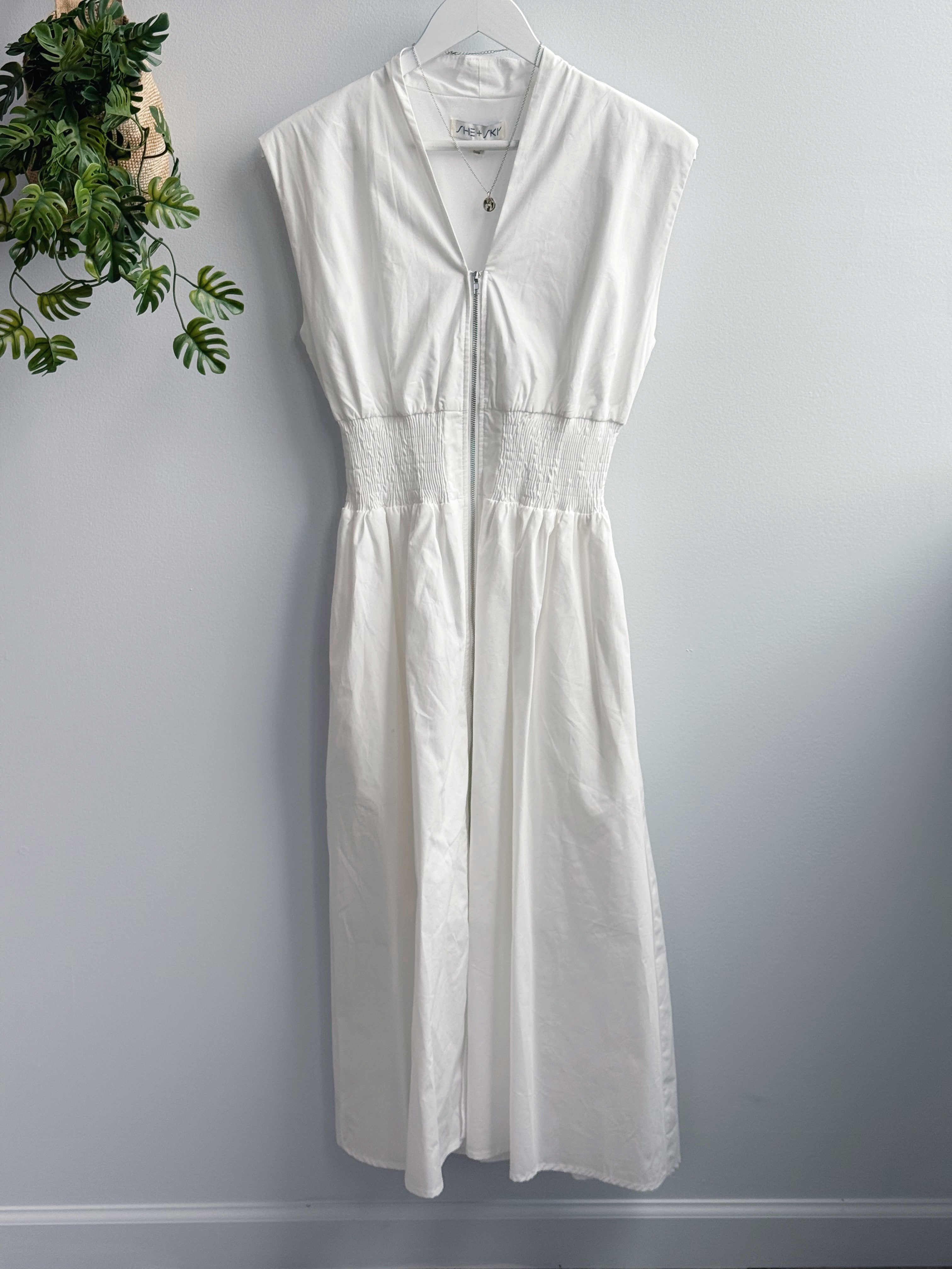 Paloma Dress - OFF WHITE - willows clothing MIDI DRESS