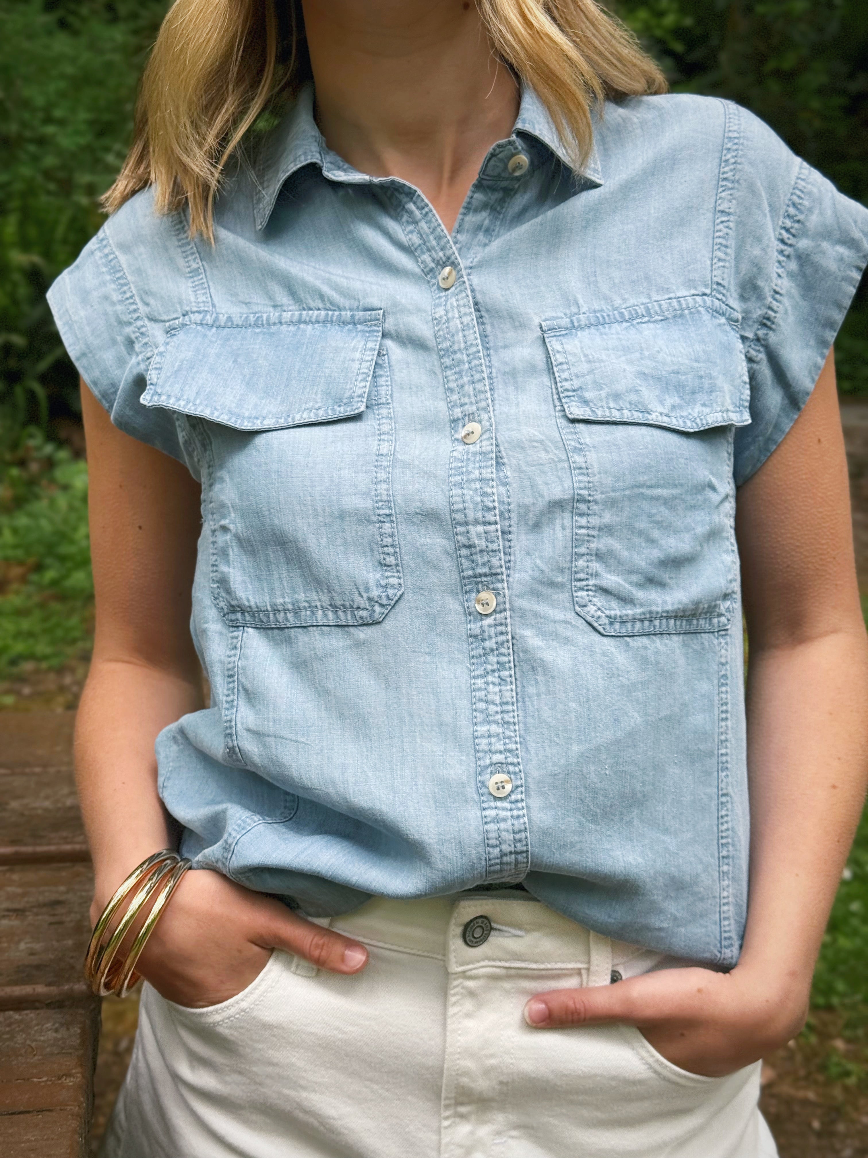 Park Ranger Shirt - LIGHT BLUE - willows clothing S/S SHIRT