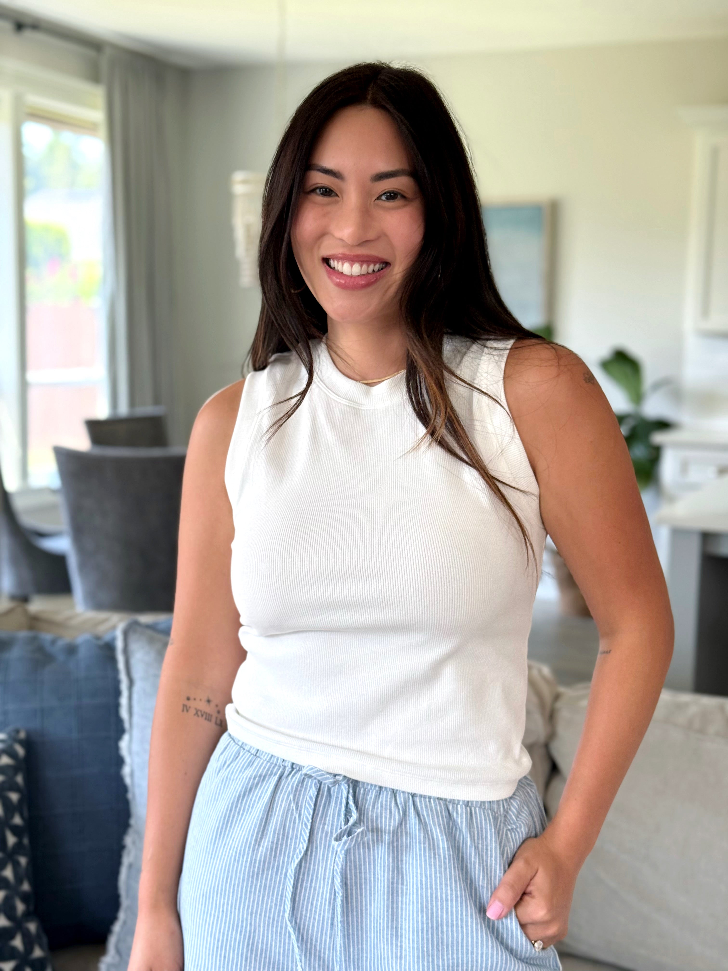 Payton Tank 2.0 - MILK - willows clothing TANK