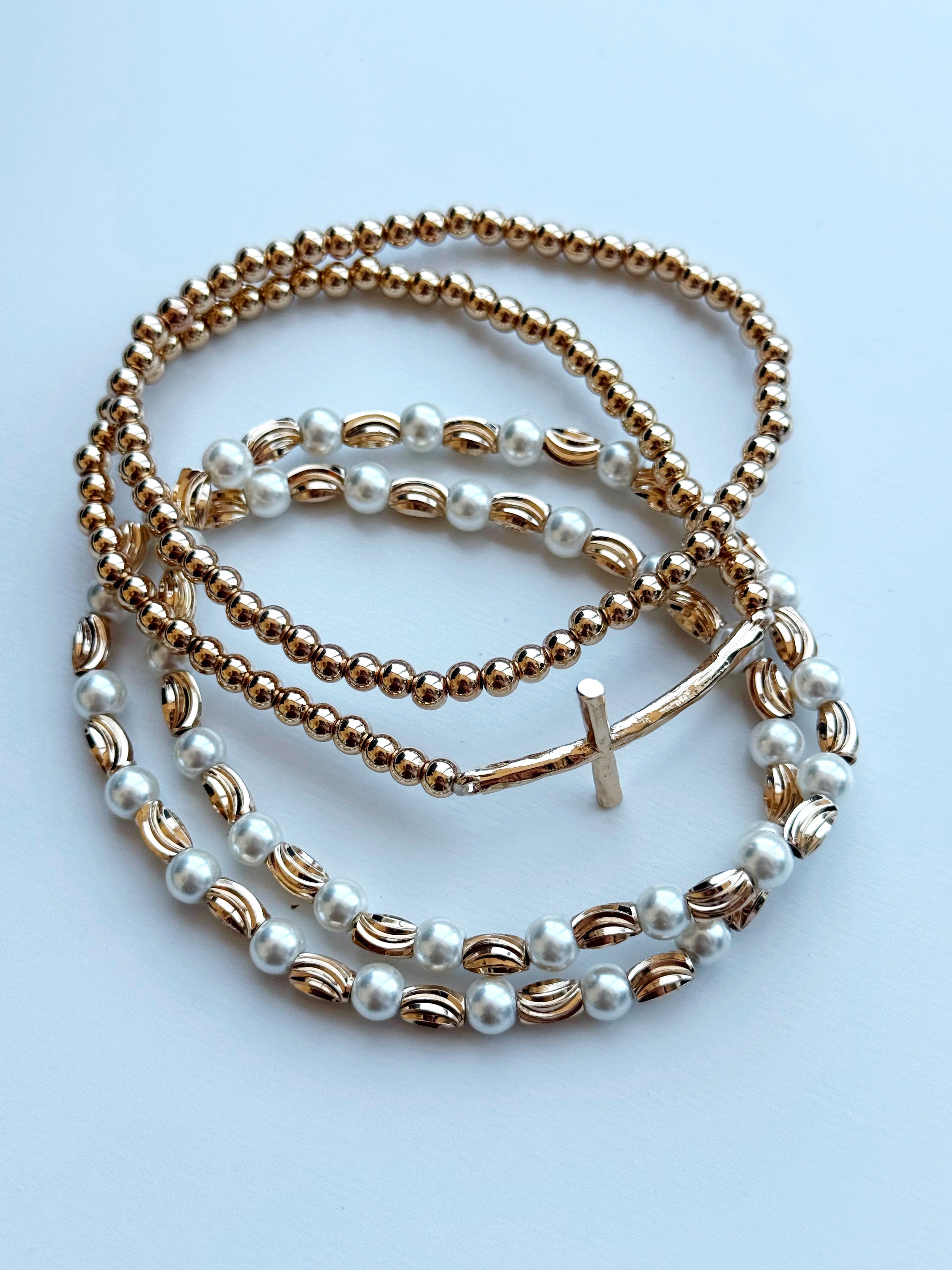 Pearl Bracelet Set - willows clothing Bracelets
