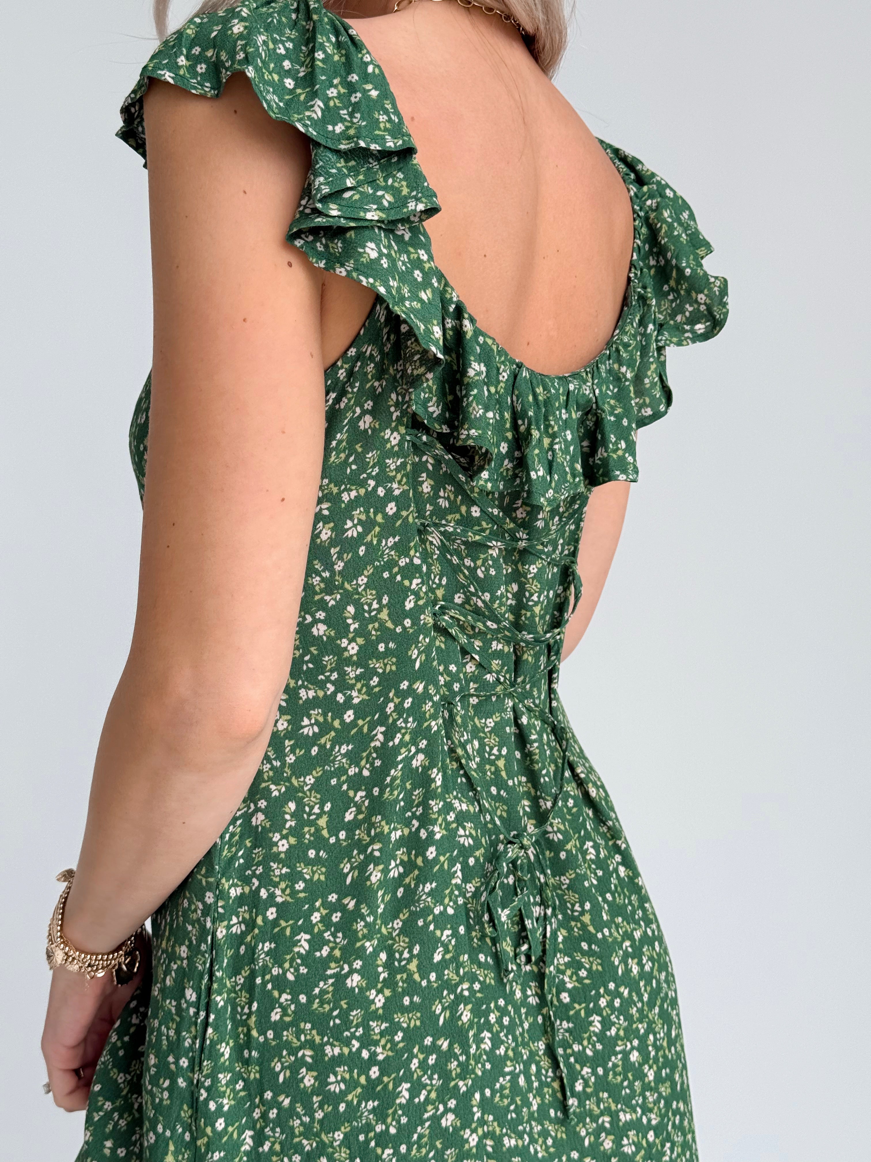 Penelope Dress - LIME - willows clothing Long Dress