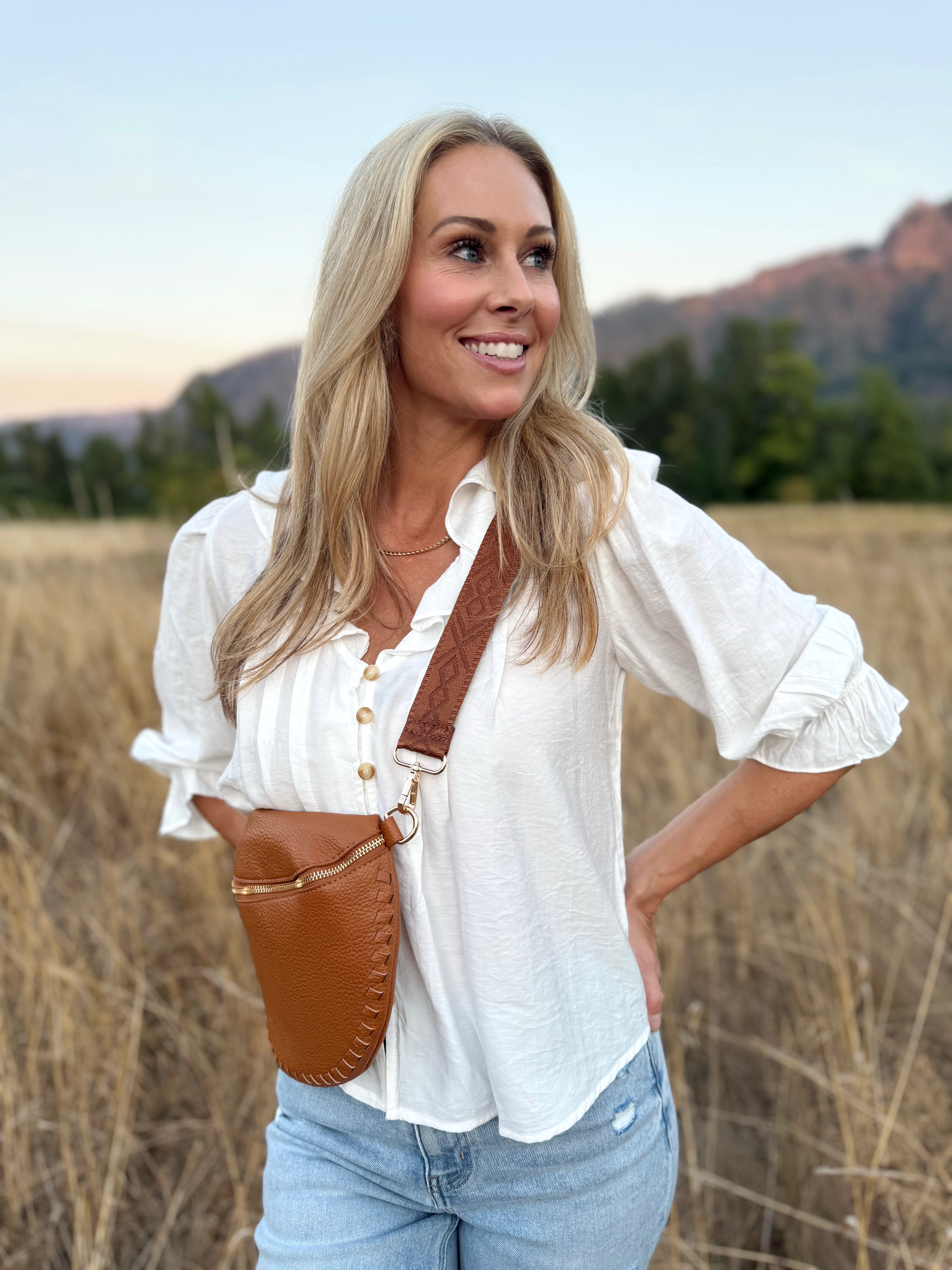 Perry Blouse - OFF WHITE - willows clothing BLOUSE