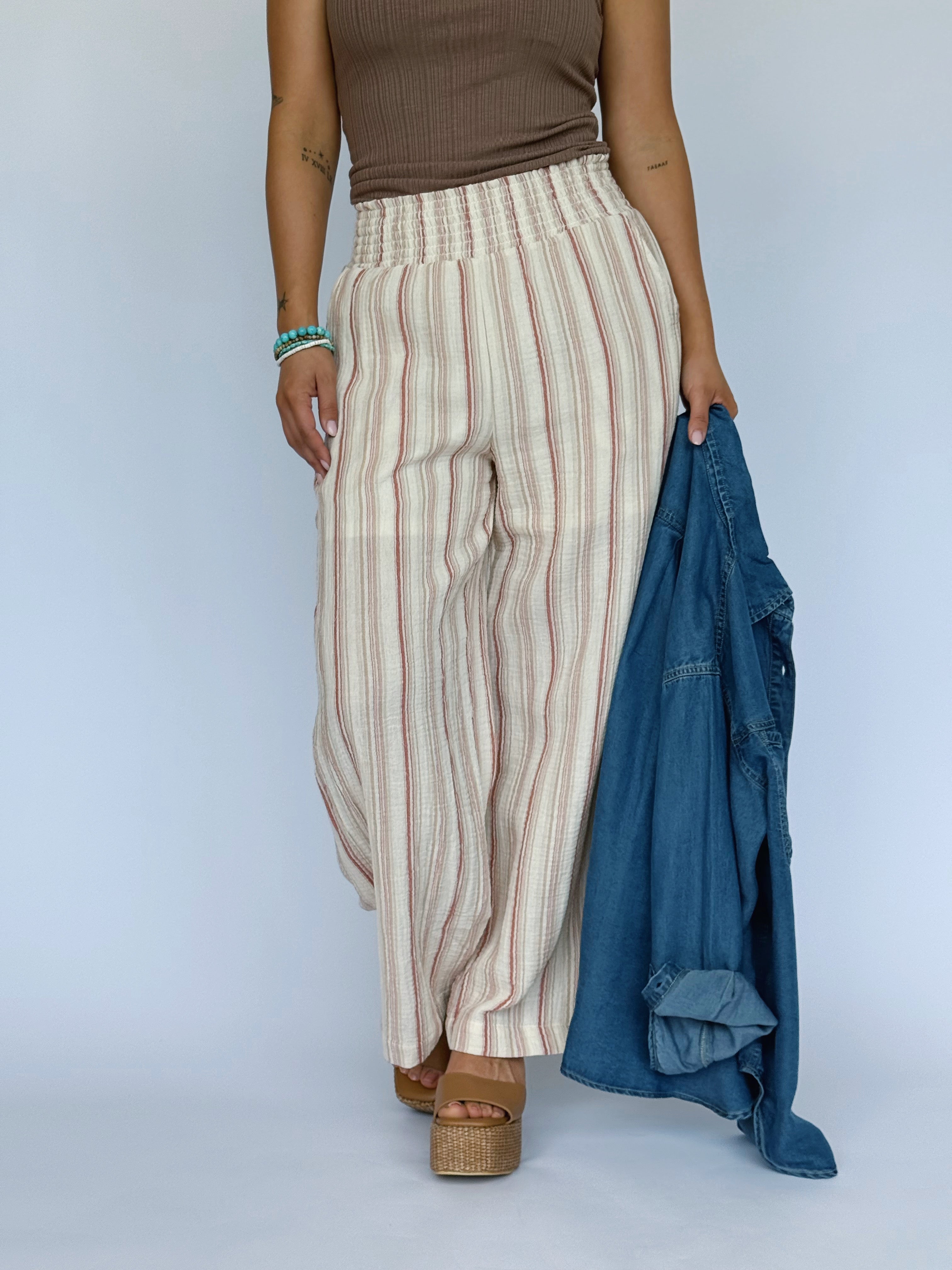 Piper Pants - BRICK - willows clothing PANTS