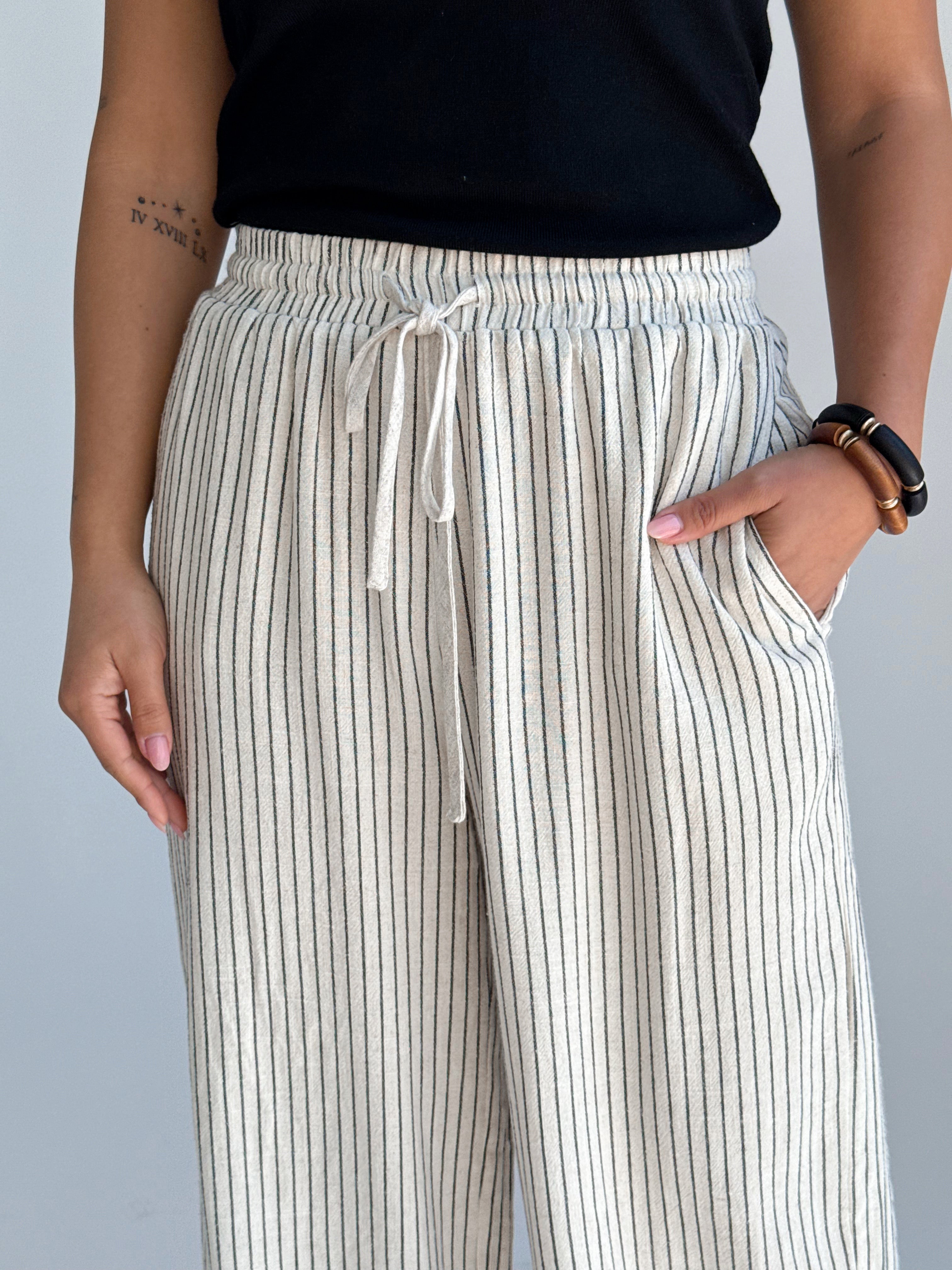 Presley Pants - NATURAL - willows clothing PANTS