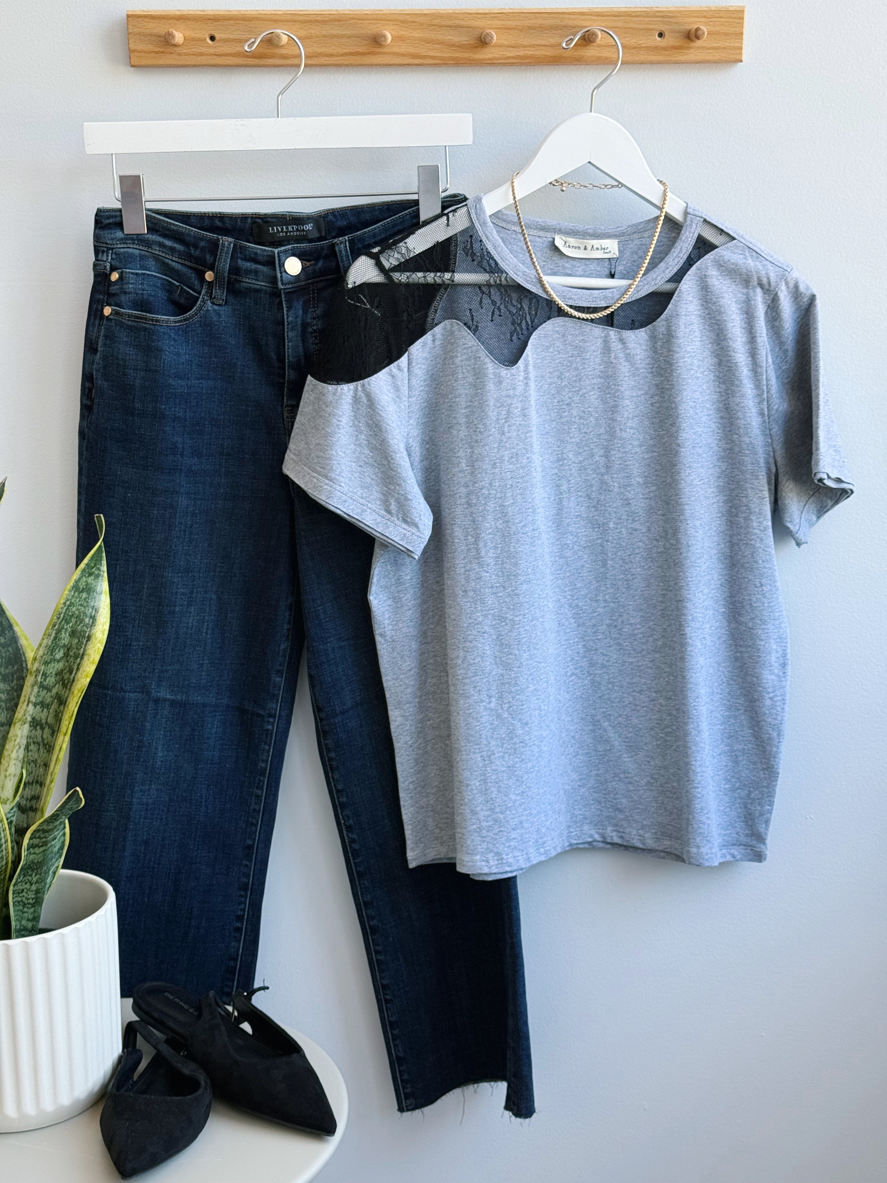 Reese Tee - GREY - willows clothing S/S SHIRT