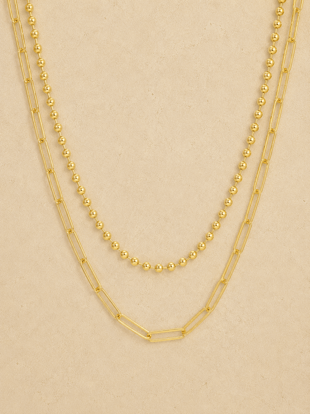 Romans Road Layering Necklace - GOLD - willows clothing NECKLACE