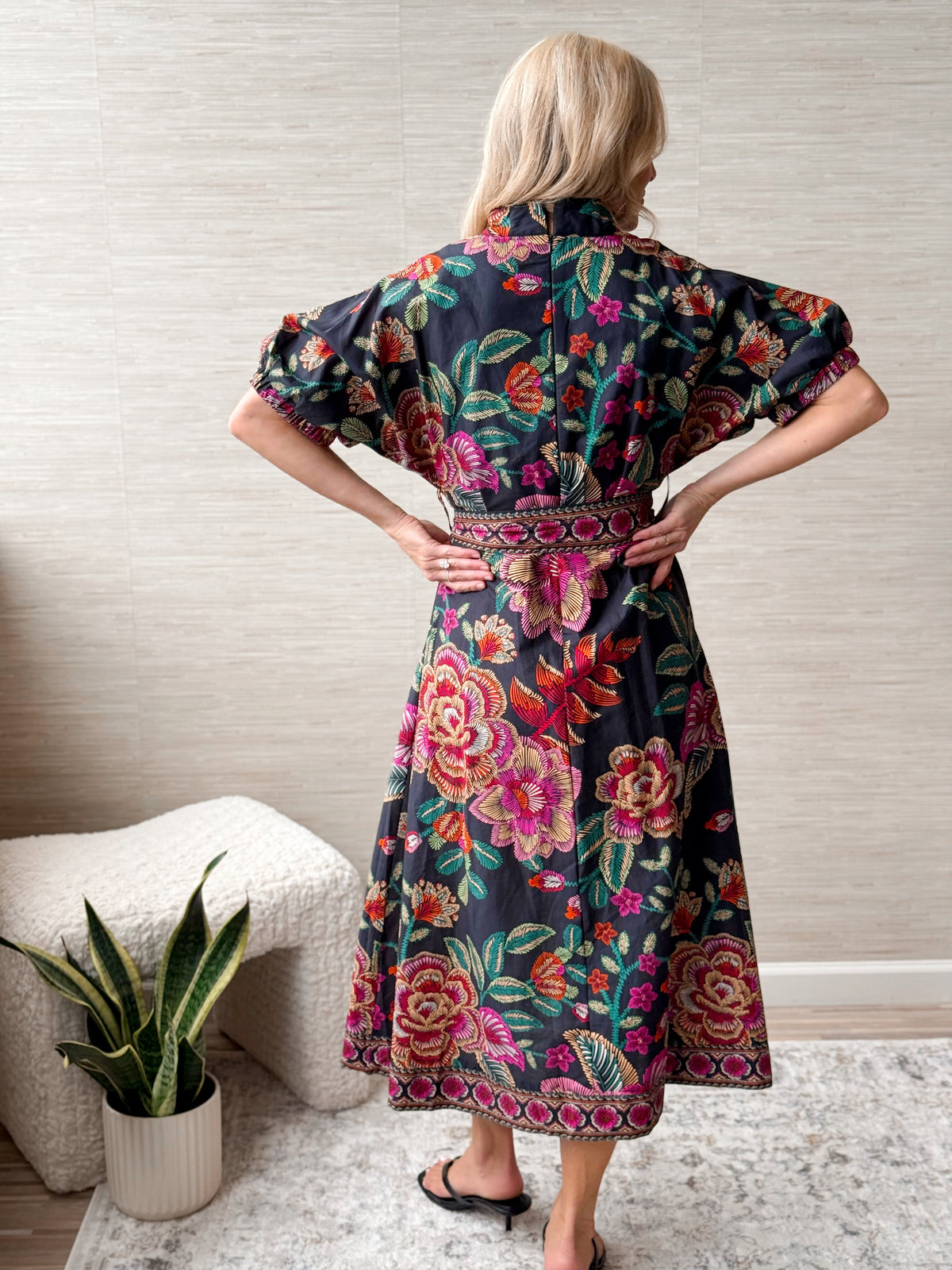 Romanticize Fall Dress - BLACK - willows clothing Long Dress
