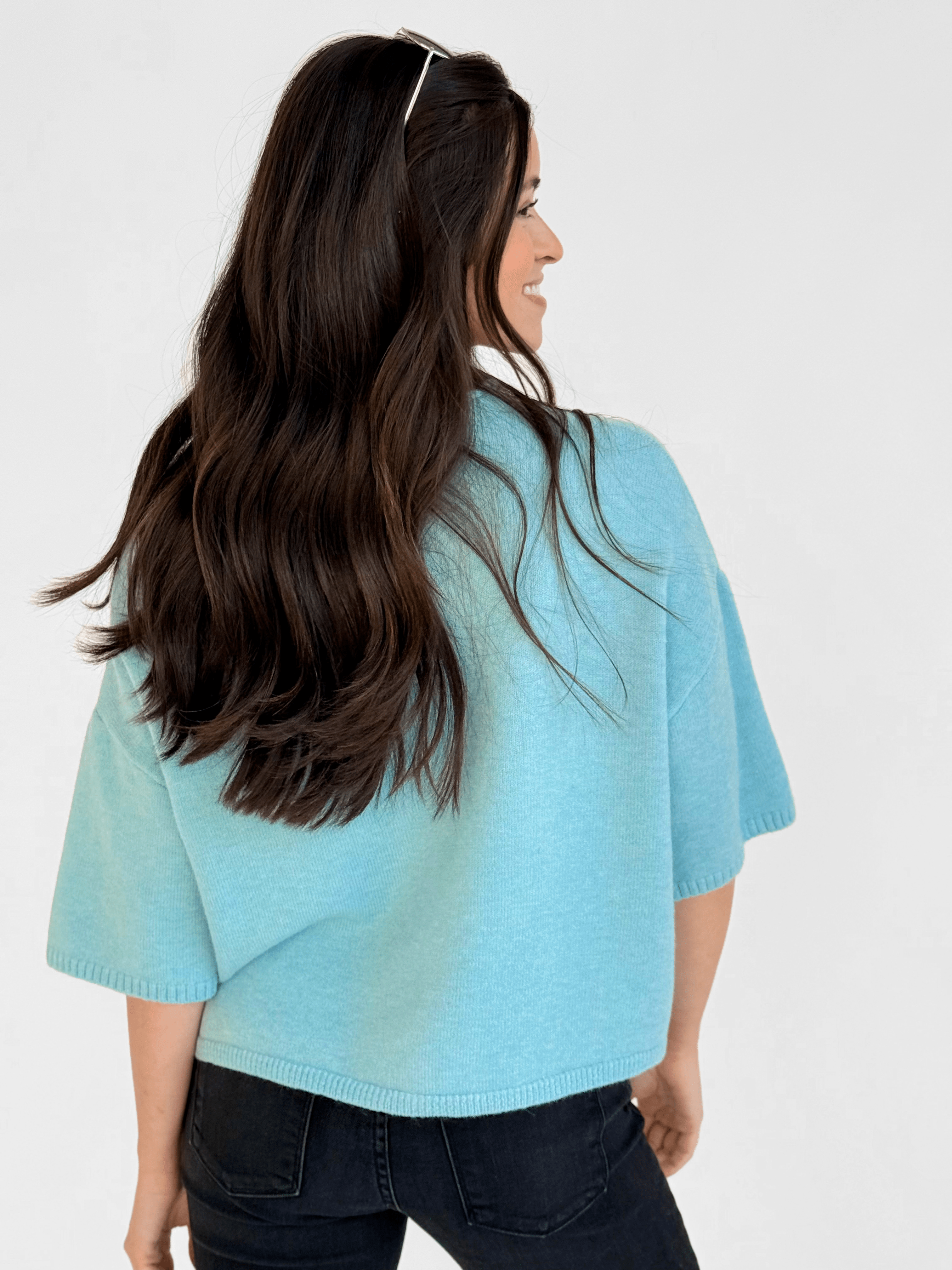 Rosalyn Cardigan - BABY BLUE - willows clothing Cardigan