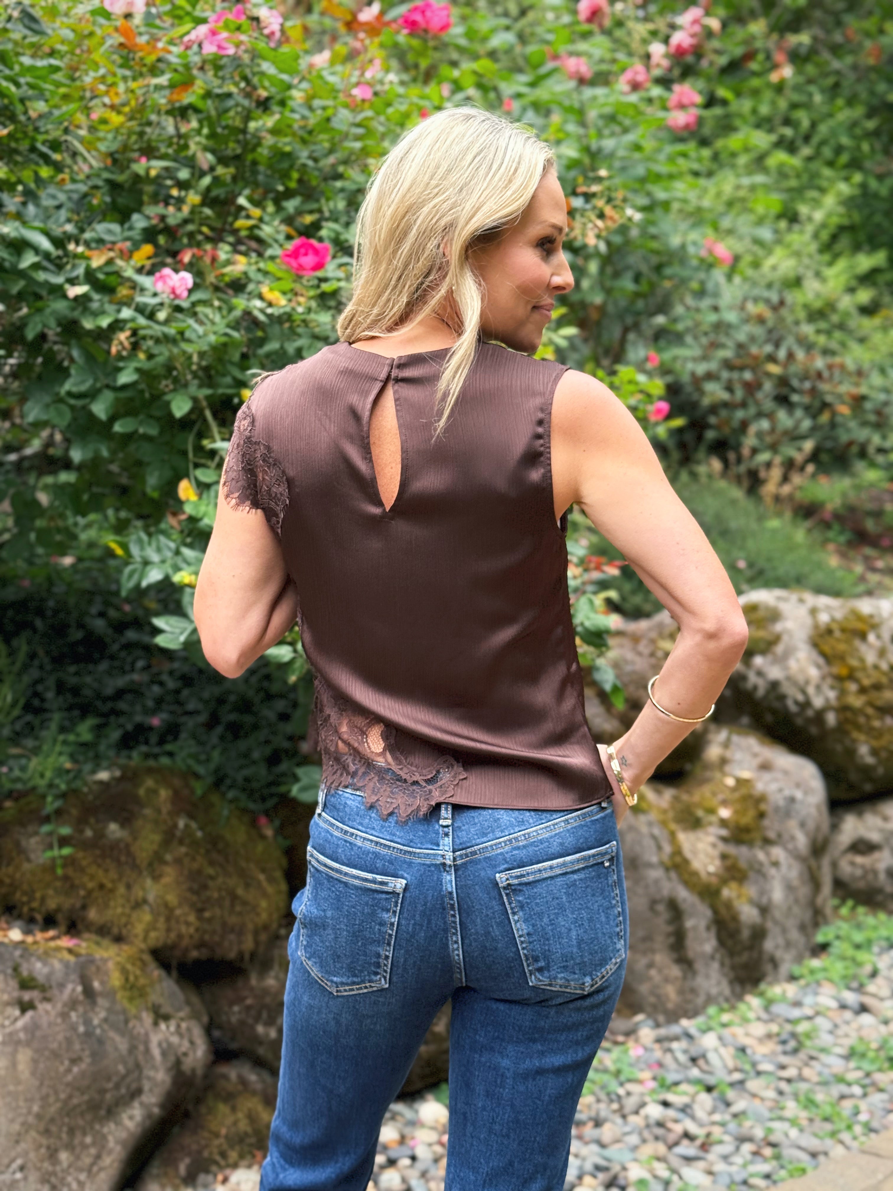 Roslyn Blouse - BROWN - willows clothing BLOUSE