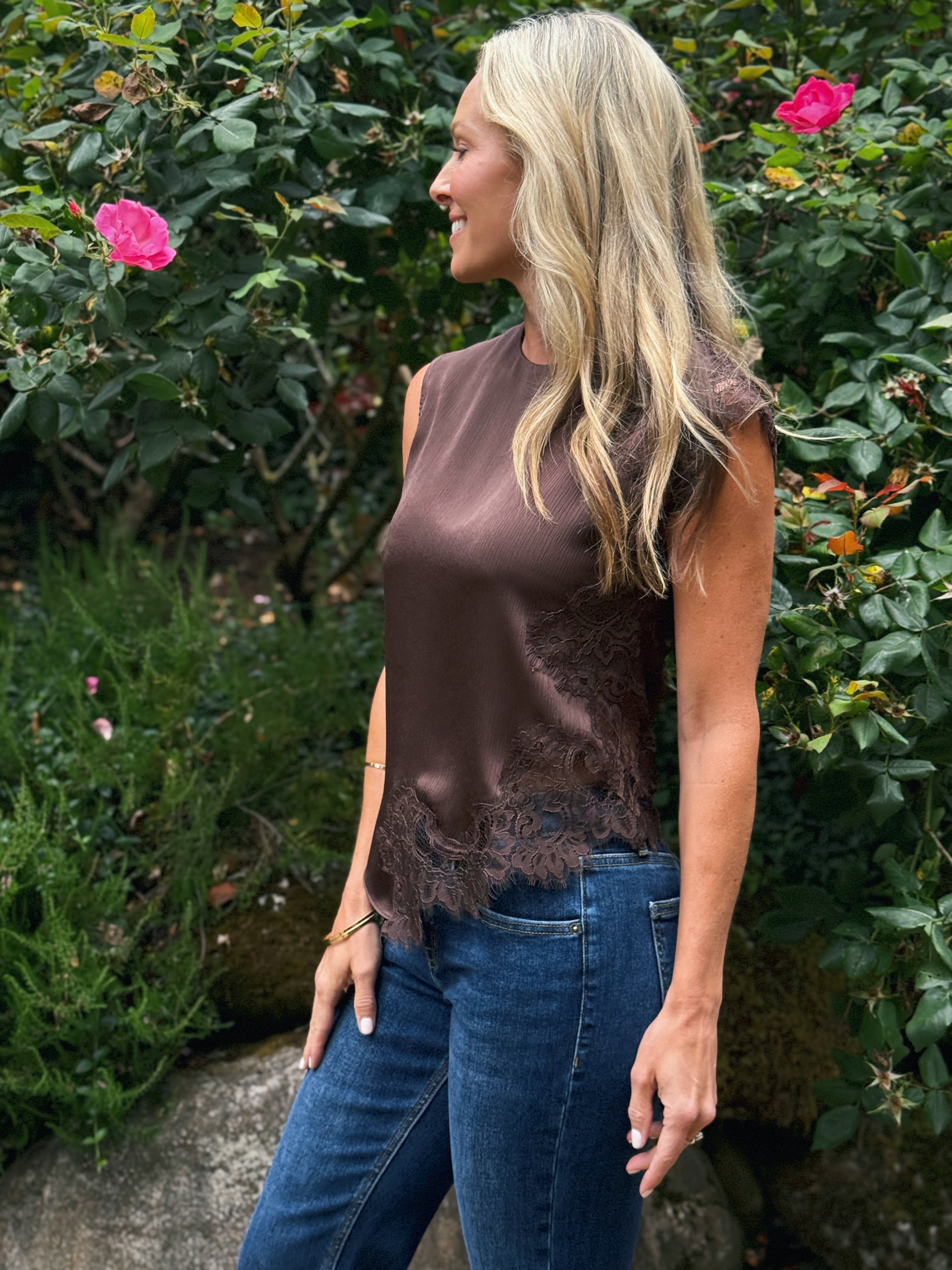 Roslyn Blouse - BROWN - willows clothing BLOUSE