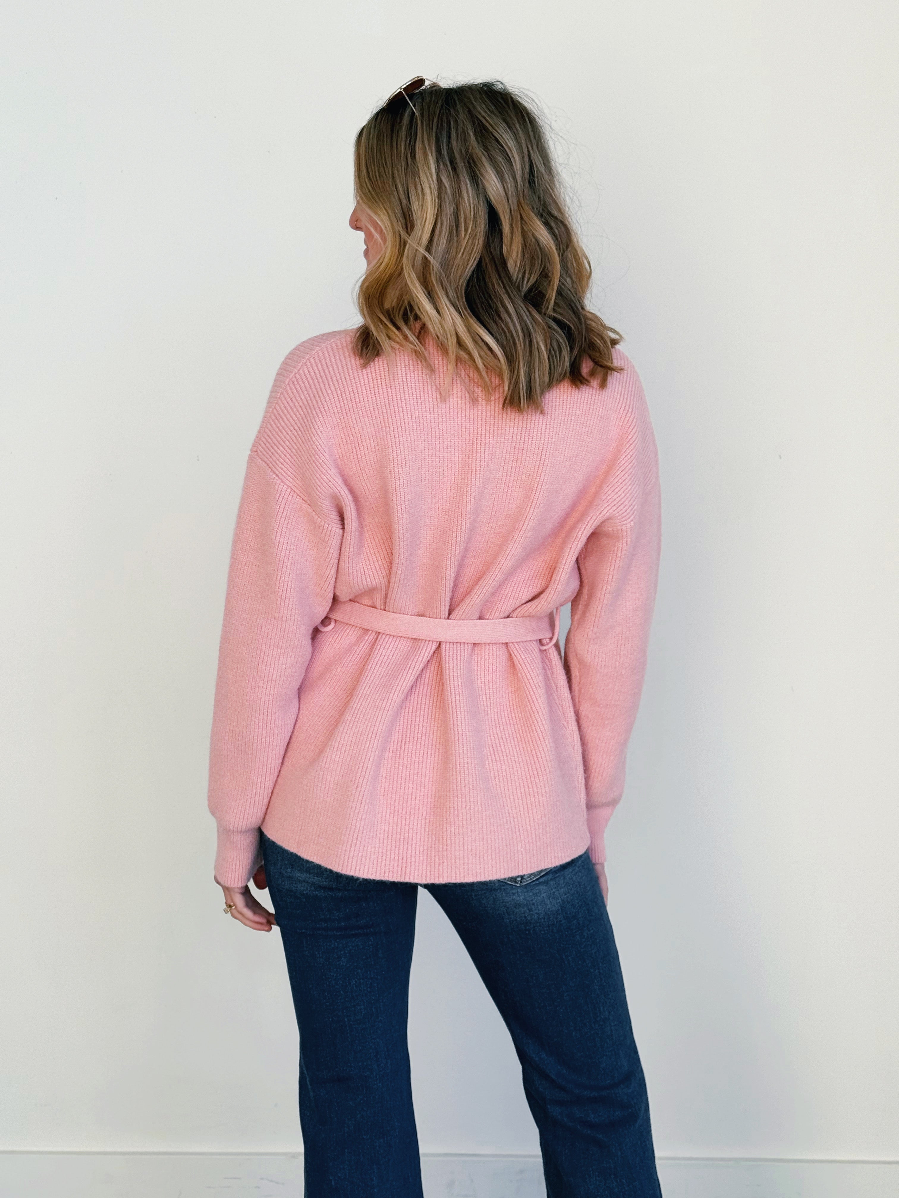 Ruth Cardigan - BABY PINK - willows clothing Cardigan