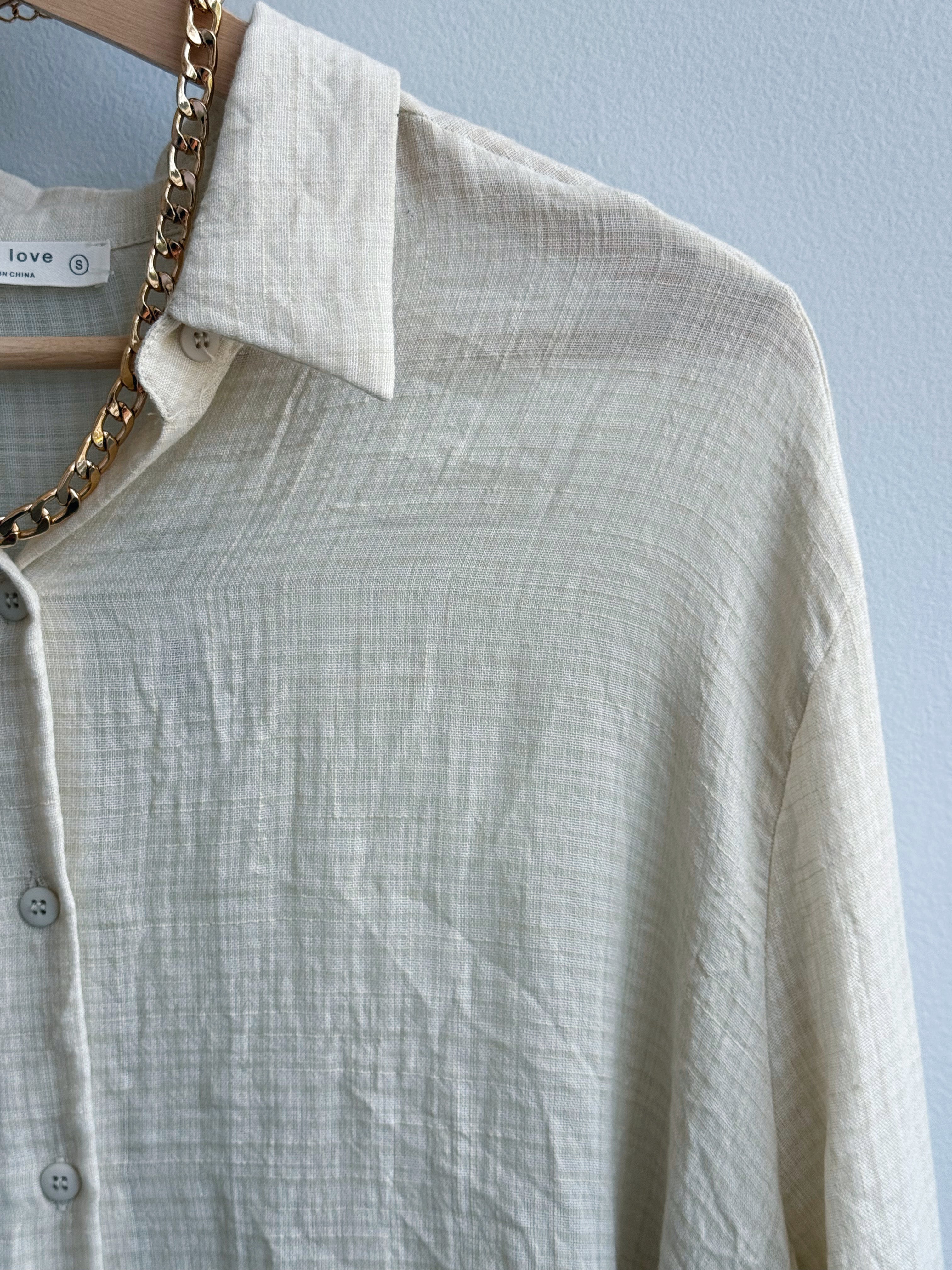 Samson Shirt - ECRU - willows clothing L/S SHIRT