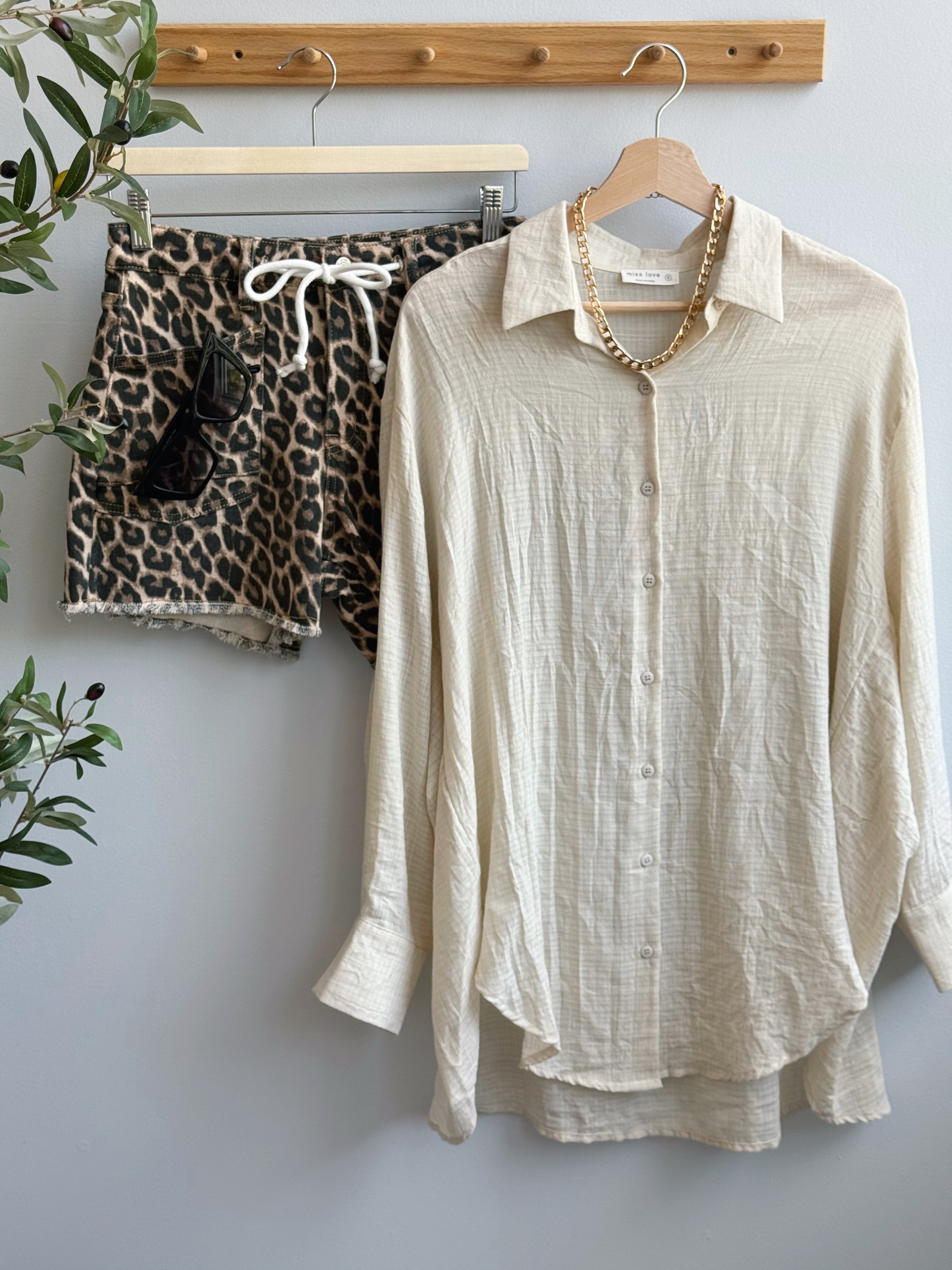 Samson Shirt - ECRU - willows clothing L/S SHIRT