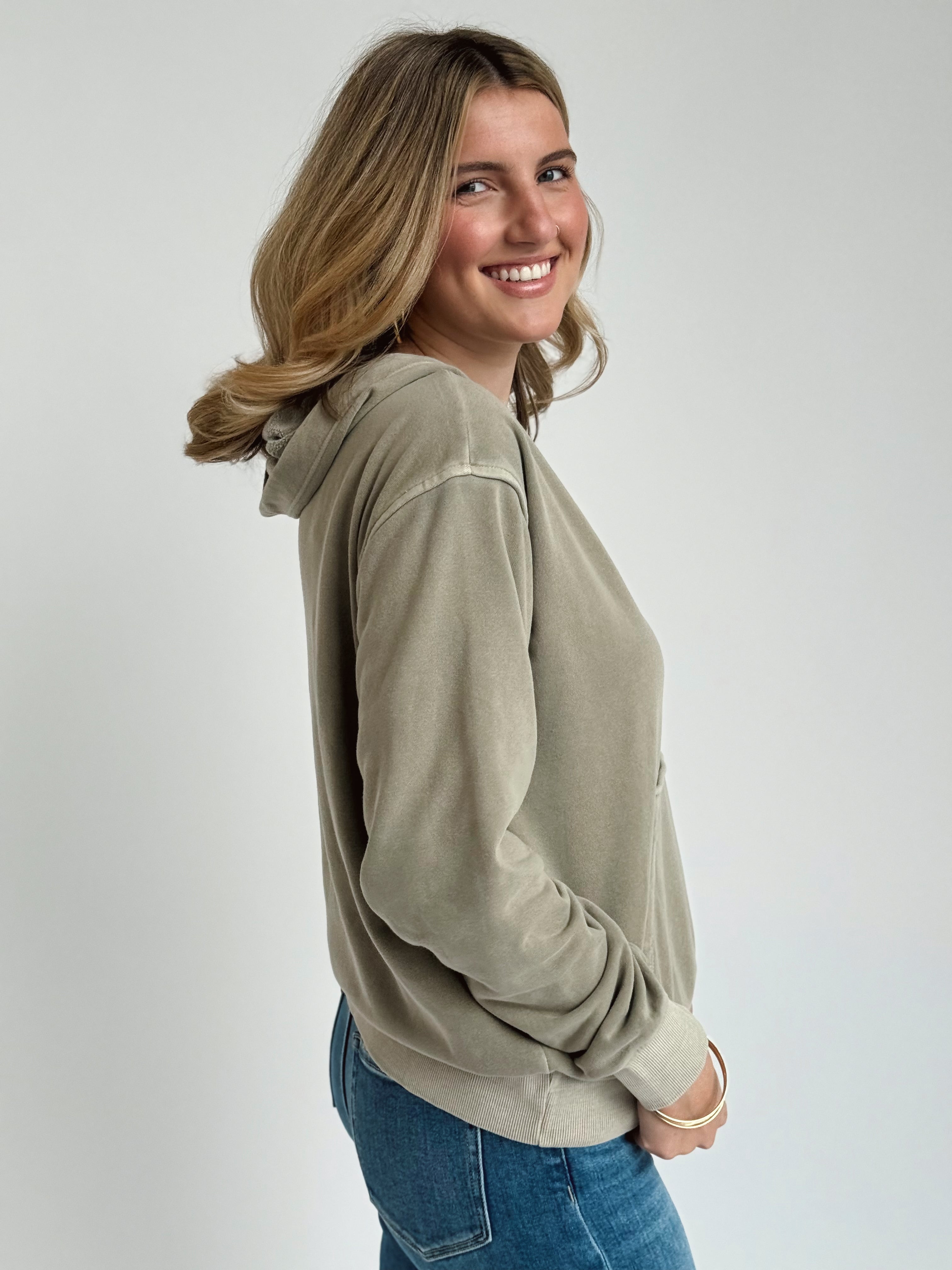 Saturday Hoodie - ASH MOCHA - willows clothing SWEATSHIRT