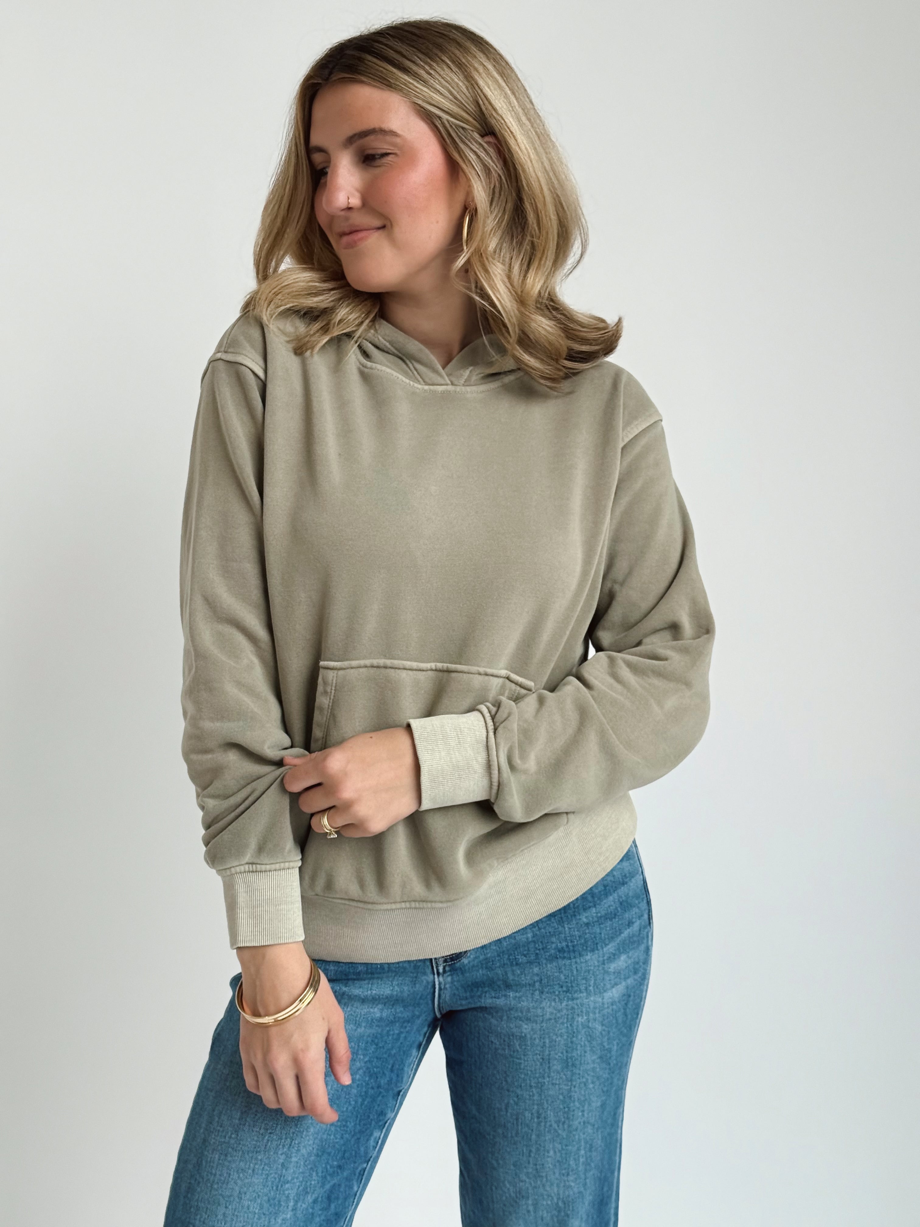 Saturday Hoodie - ASH MOCHA - willows clothing SWEATSHIRT