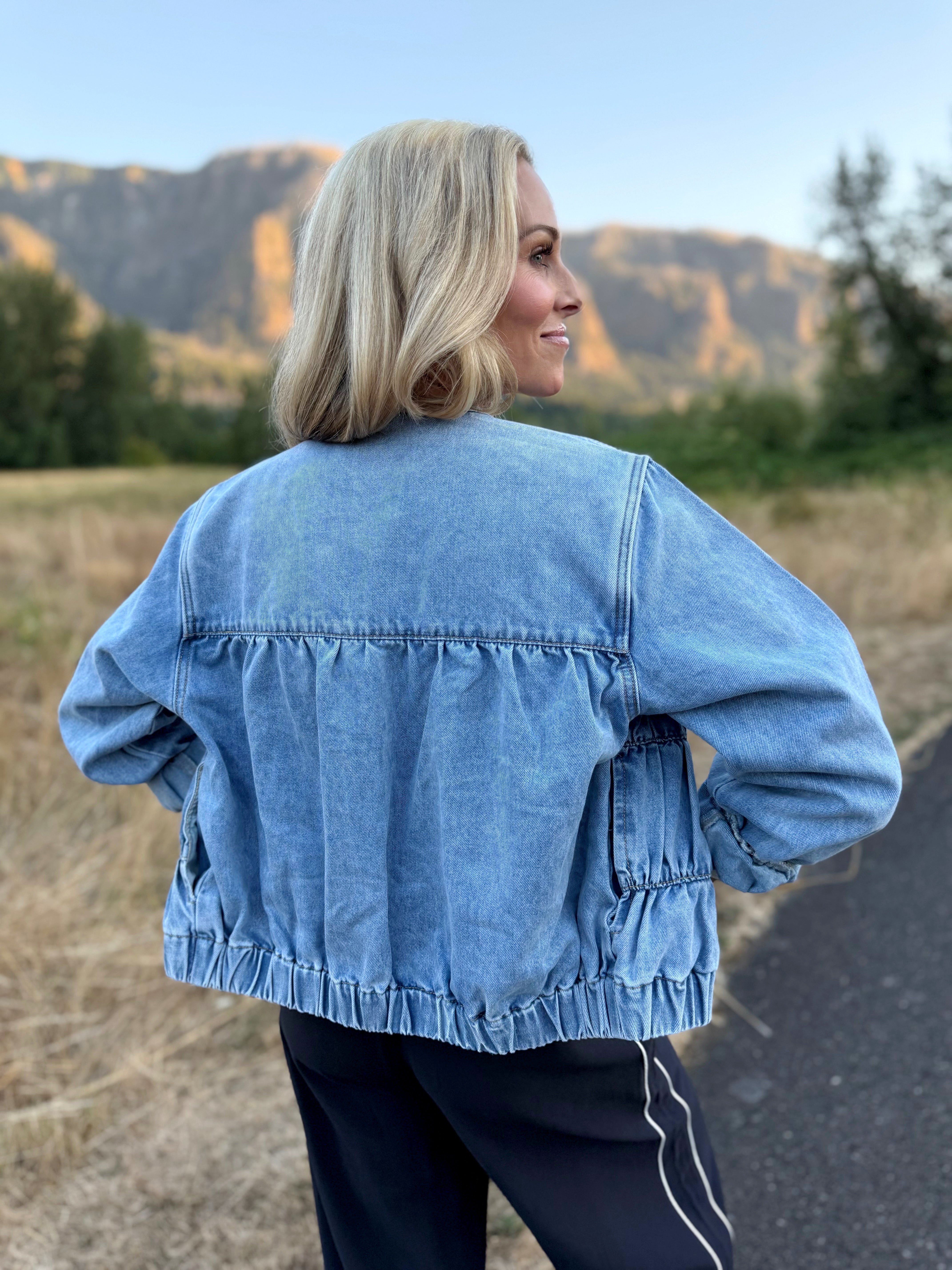 Schmidt Denim Jacket - DENIM - willows clothing JACKET