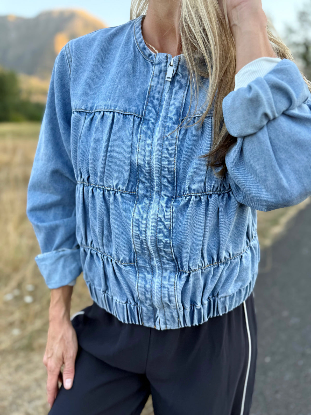 Schmidt Denim Jacket - DENIM - willows clothing JACKET